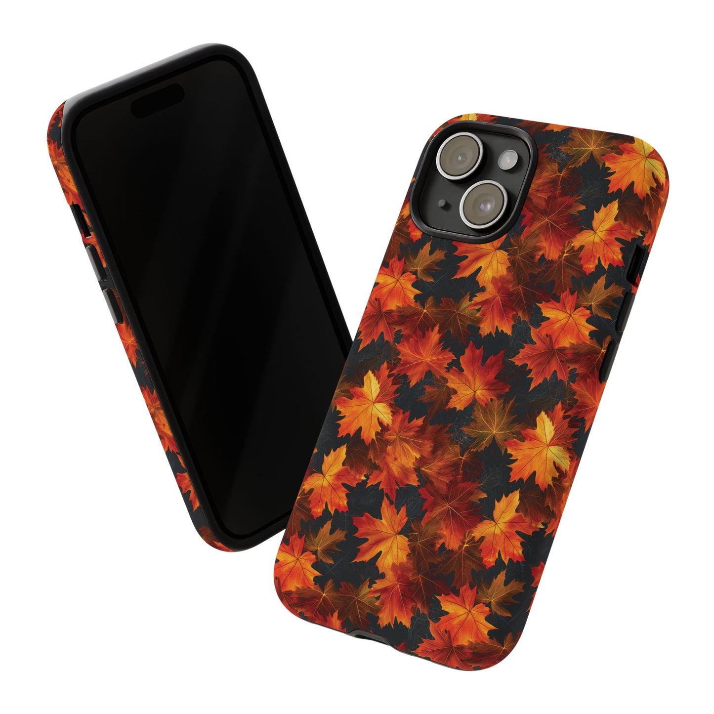 Fall Leaves Phone Case, Autumn Maple Leaf Mobile Case, Fall Season Colors, Gift for Nature Lover, iPhone Tough Case, Samsung Galaxy, Pixel