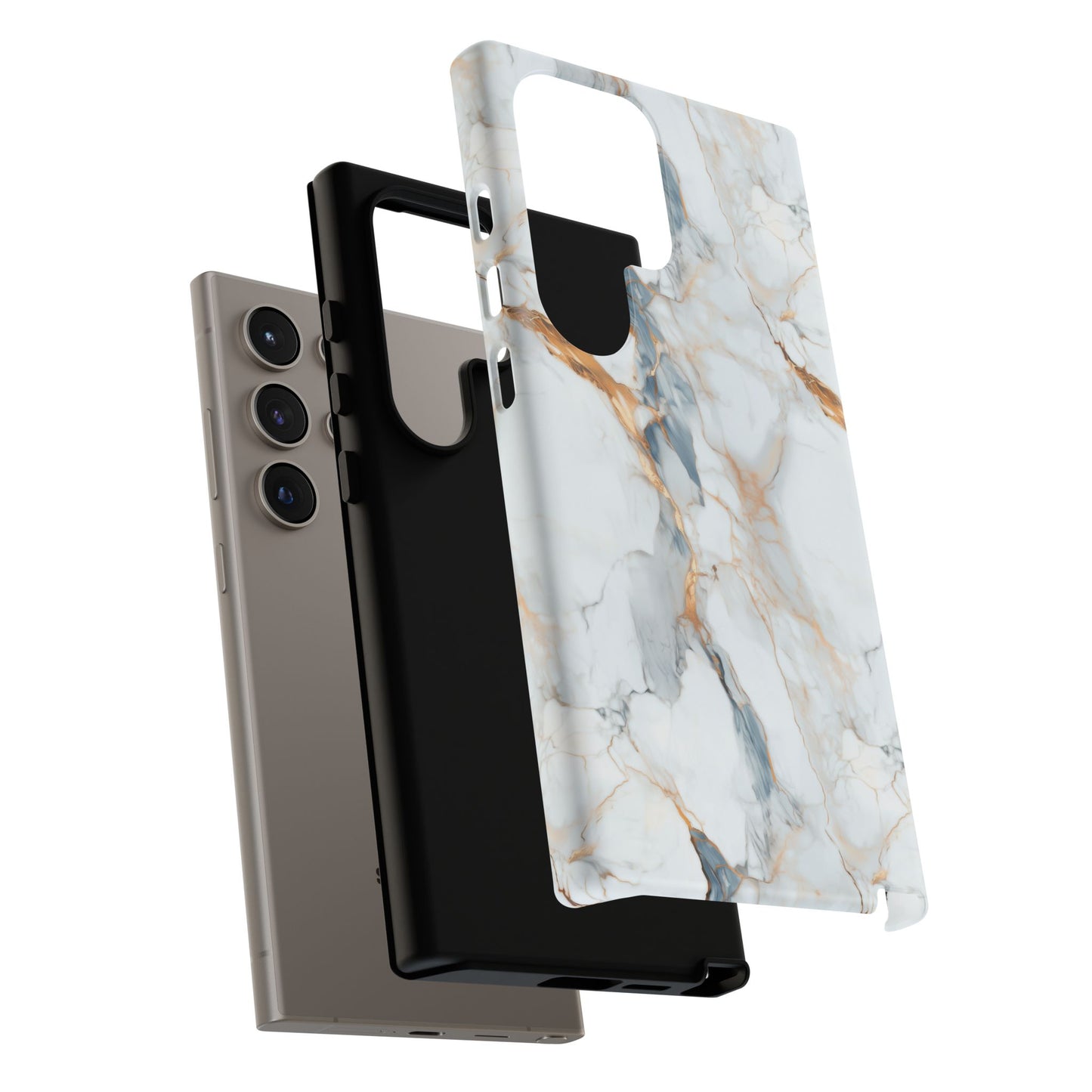 Bright Marble Phone Case - Stylish Light Marble Tough Case