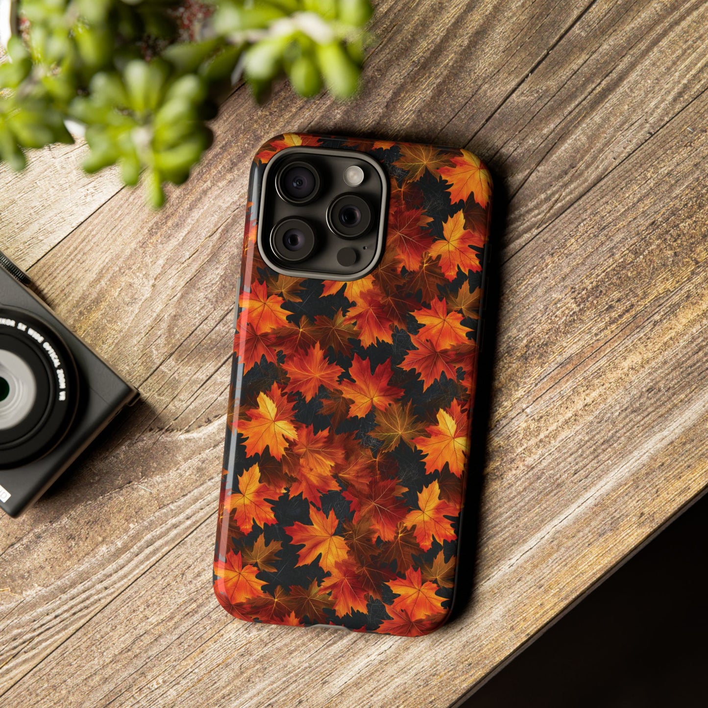 Fall Leaves Phone Case, Autumn Maple Leaf Mobile Case, Fall Season Colors, Gift for Nature Lover, iPhone Tough Case, Samsung Galaxy, Pixel