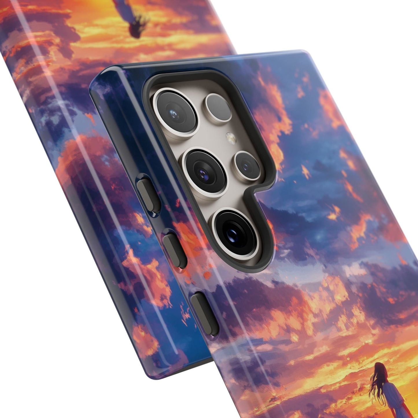 Beach Sunset iPhone Case, Ocean Sunset Mobile Case, iPhone 16 Pro Max Tough Case, Samsung Galaxy, Pixel, iPhone 15 MagSafe, Beach Phone Case