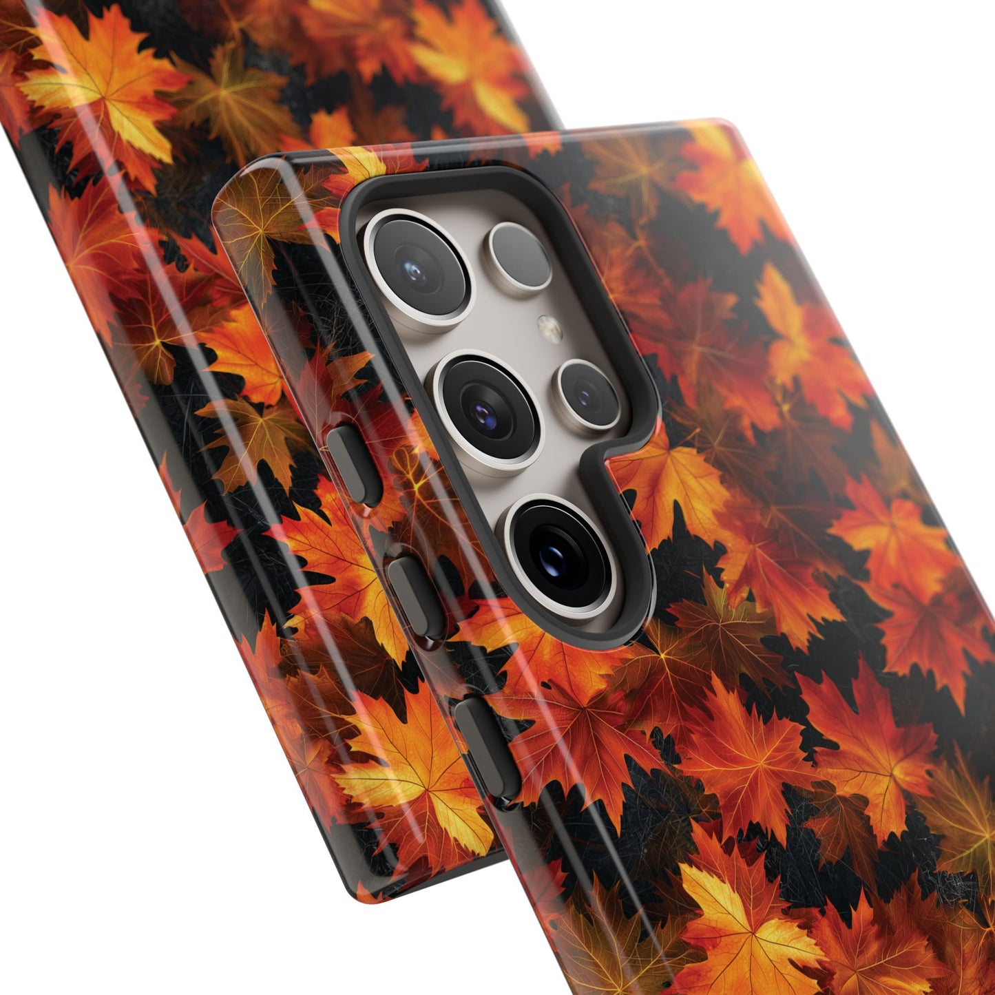 Fall Leaves Phone Case, Autumn Maple Leaf Mobile Case, Fall Season Colors, Gift for Nature Lover, iPhone Tough Case, Samsung Galaxy, Pixel
