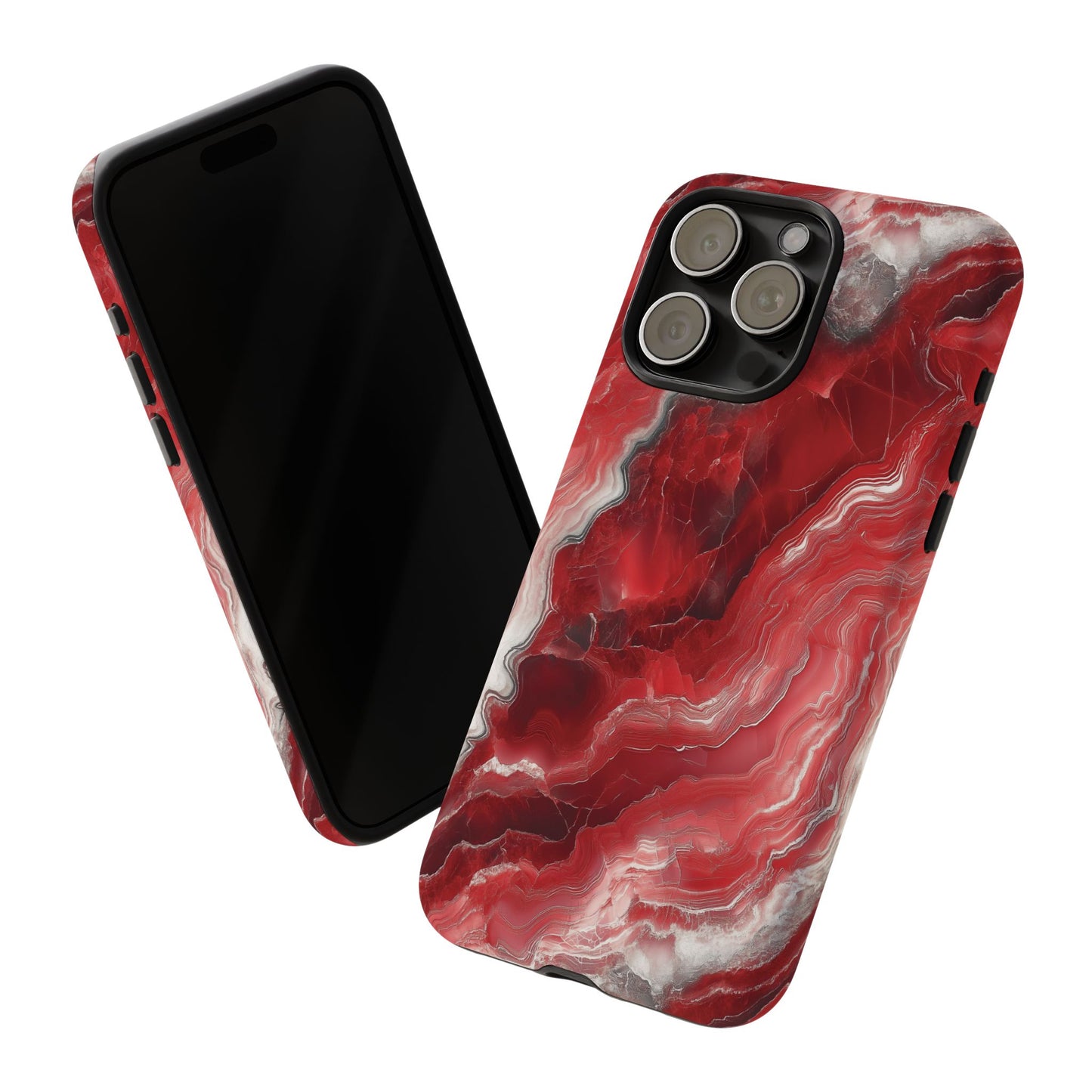 Red Marble Phone Case - Trendy Tough Case