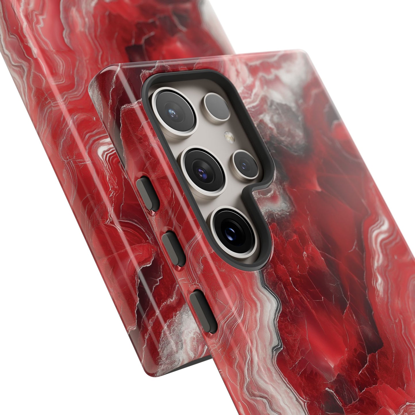 Red Marble Phone Case - Trendy Tough Case
