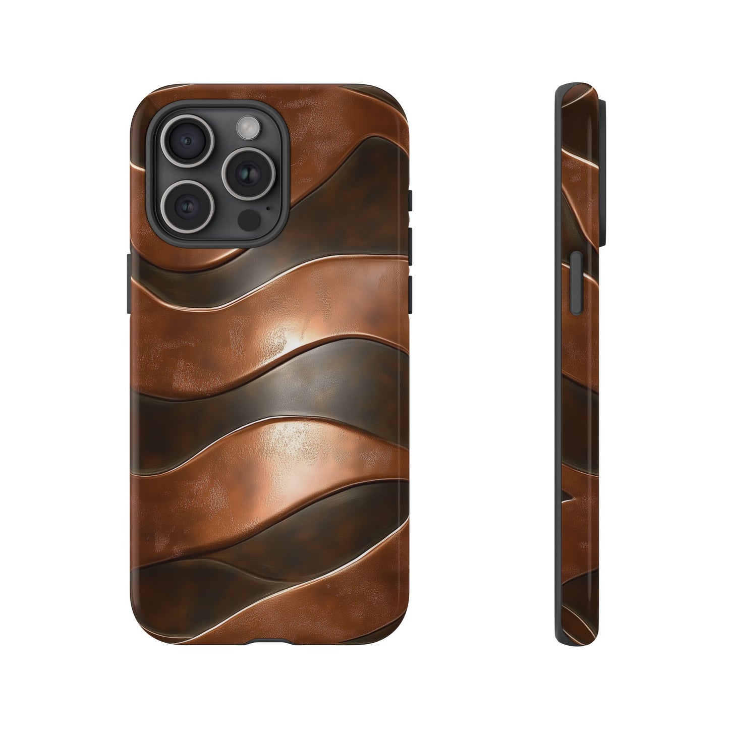 Bronze Waves Phone Case