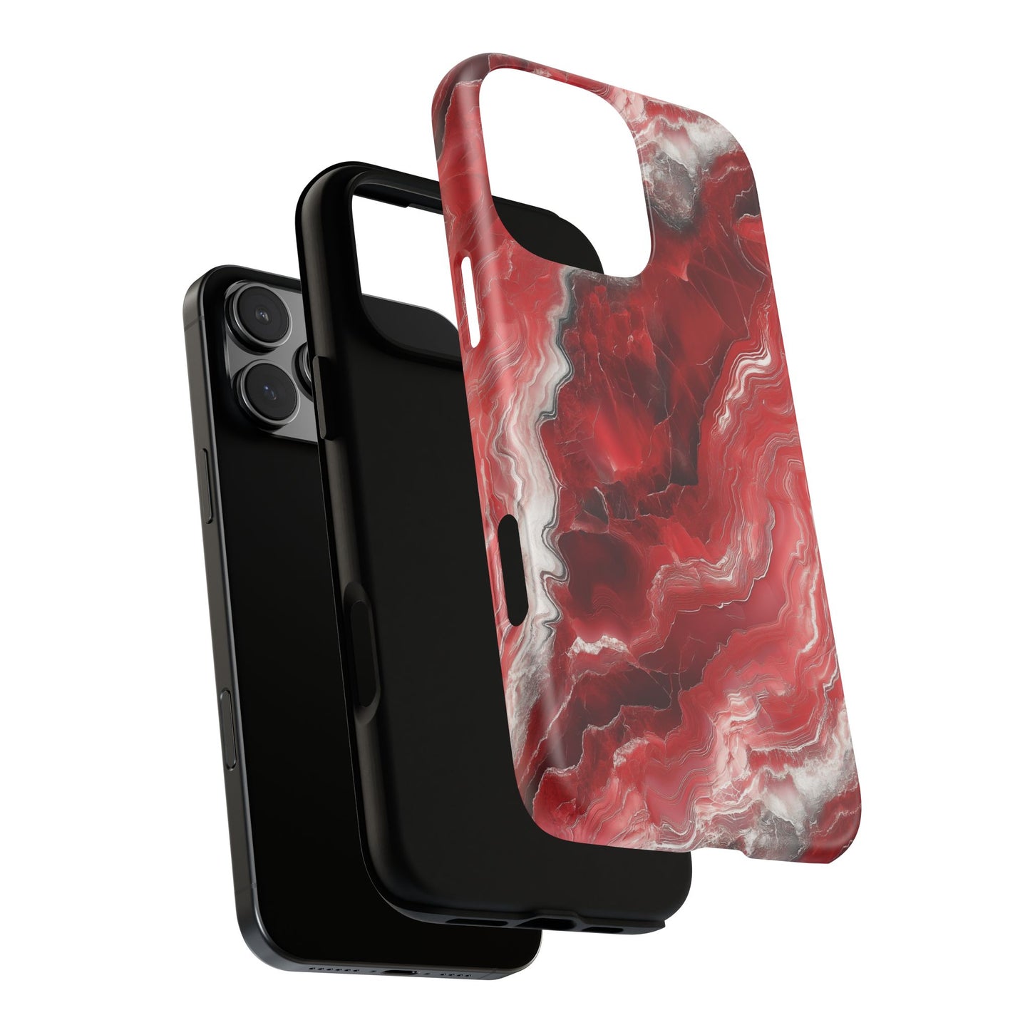 Red Marble Phone Case - Trendy Tough Case