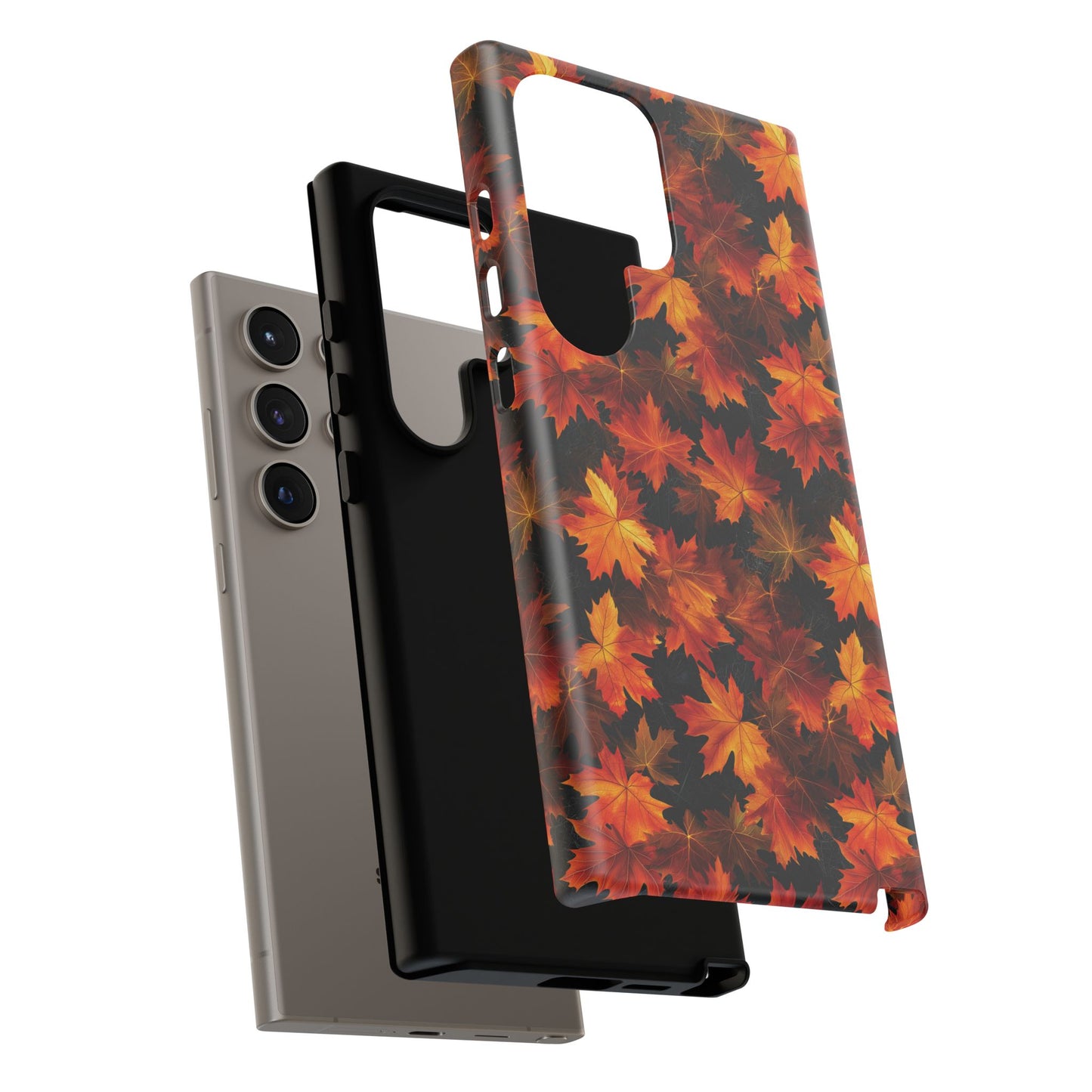 Fall Leaves Phone Case, Autumn Maple Leaf Mobile Case, Fall Season Colors, Gift for Nature Lover, iPhone Tough Case, Samsung Galaxy, Pixel