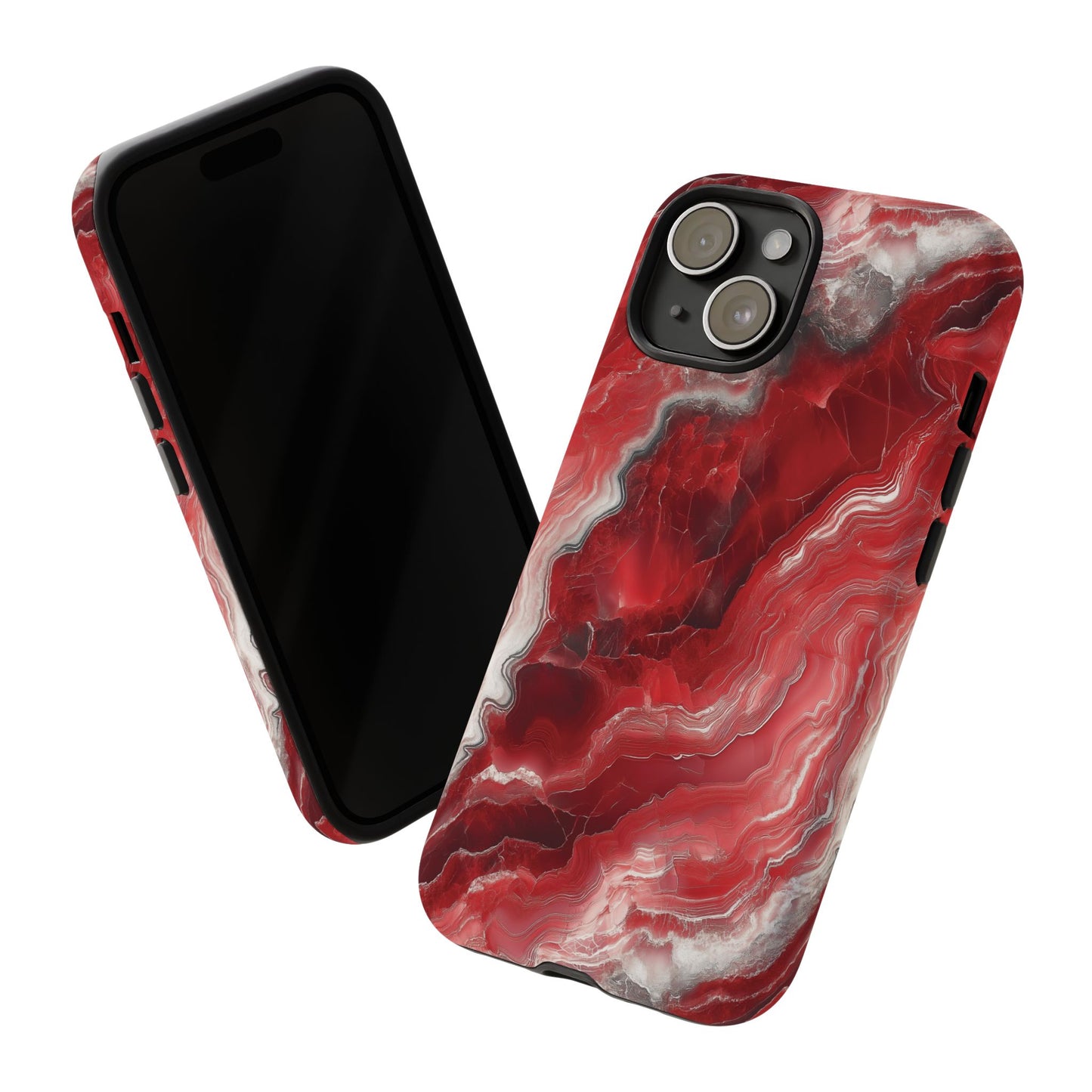 Red Marble Phone Case - Trendy Tough Case