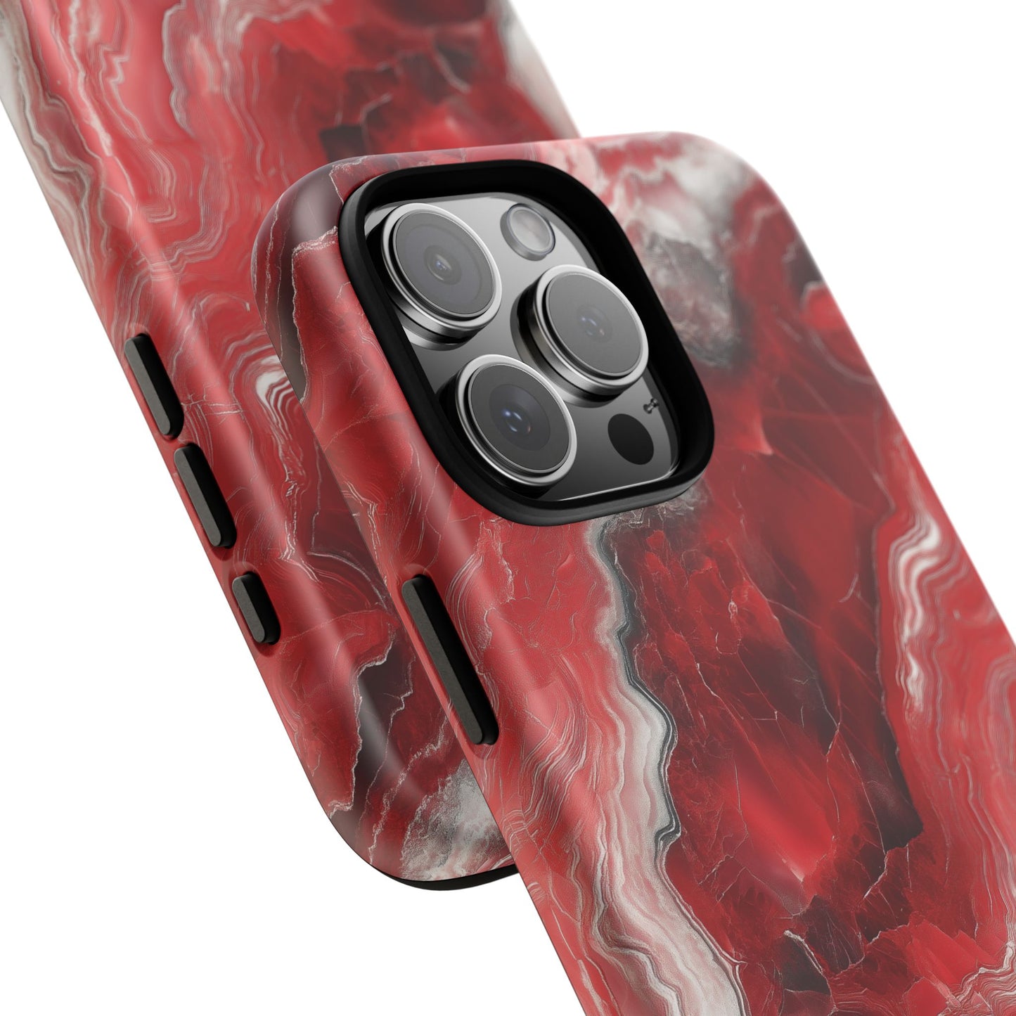 Red Marble Phone Case - Trendy Tough Case