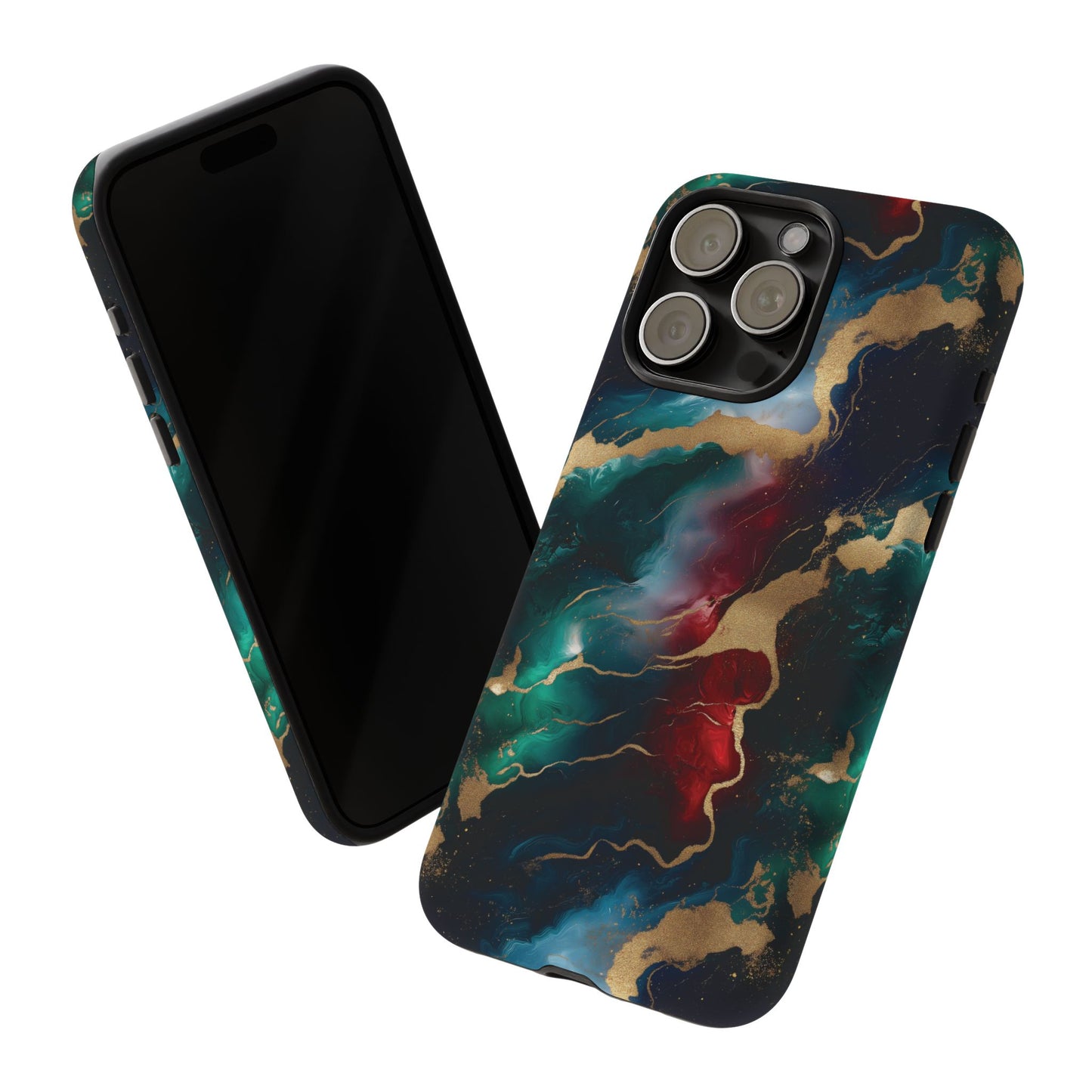 Christmas Marble Phone Case - Colorful Tough Case