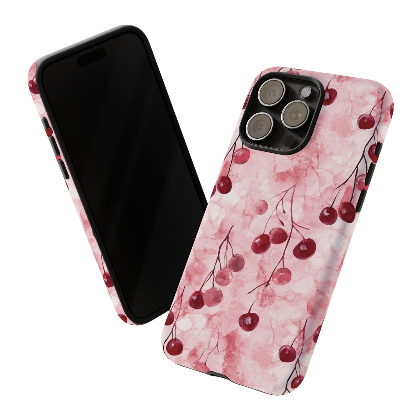 Cherry Marble Phone Case - Berries Tough Case