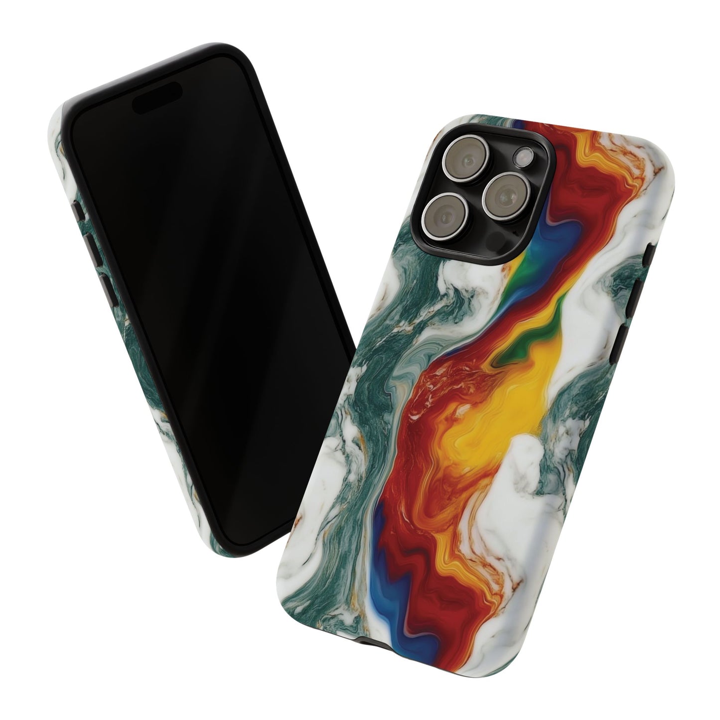 Diversity Marble Phone Case - Rainbow Pattern Tough Case