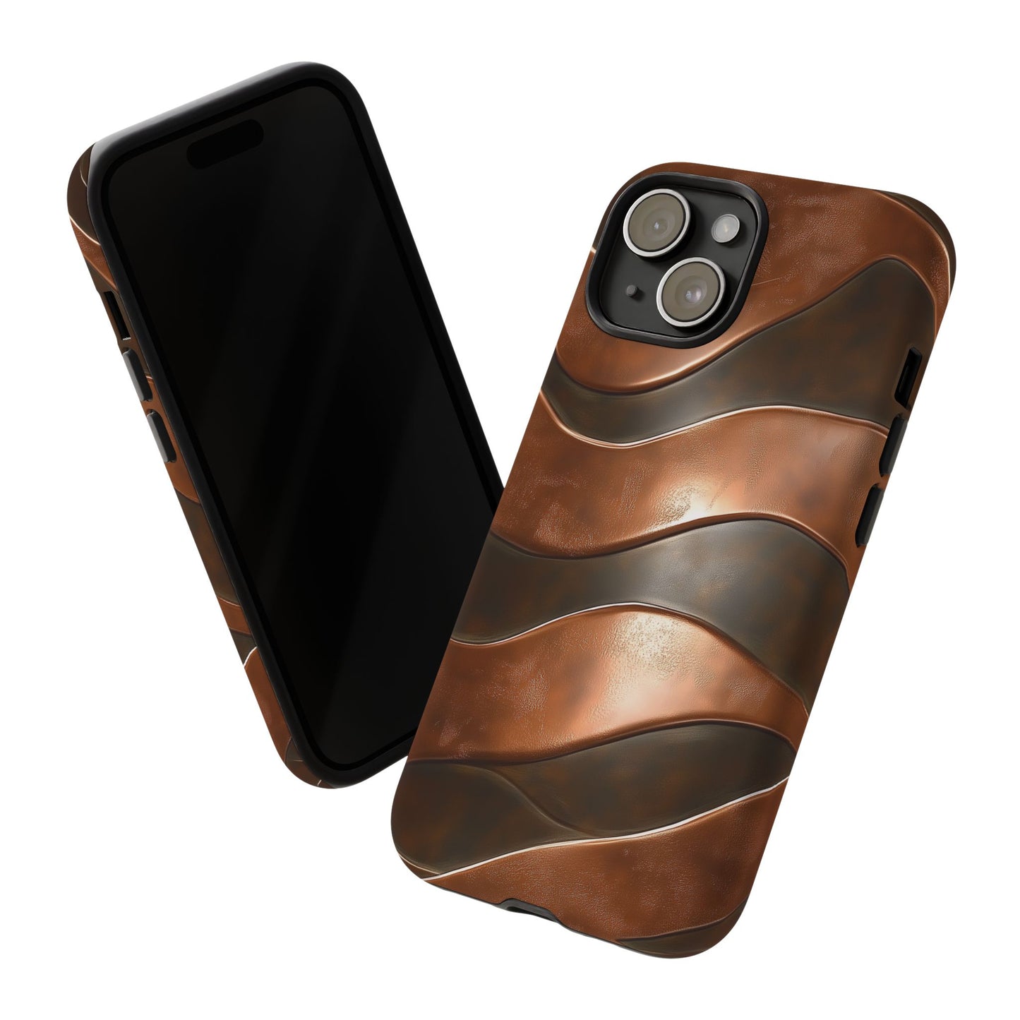 Bronze Waves Phone Case