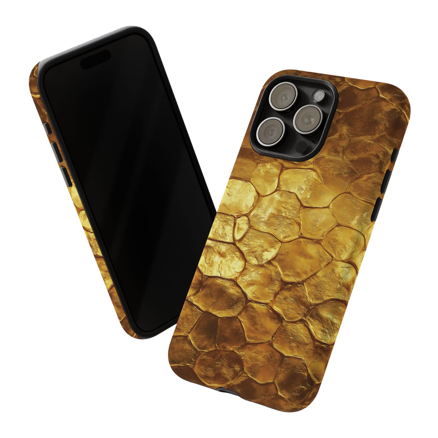 Gold Wall Phone Case - Golden Bricks Tough Case