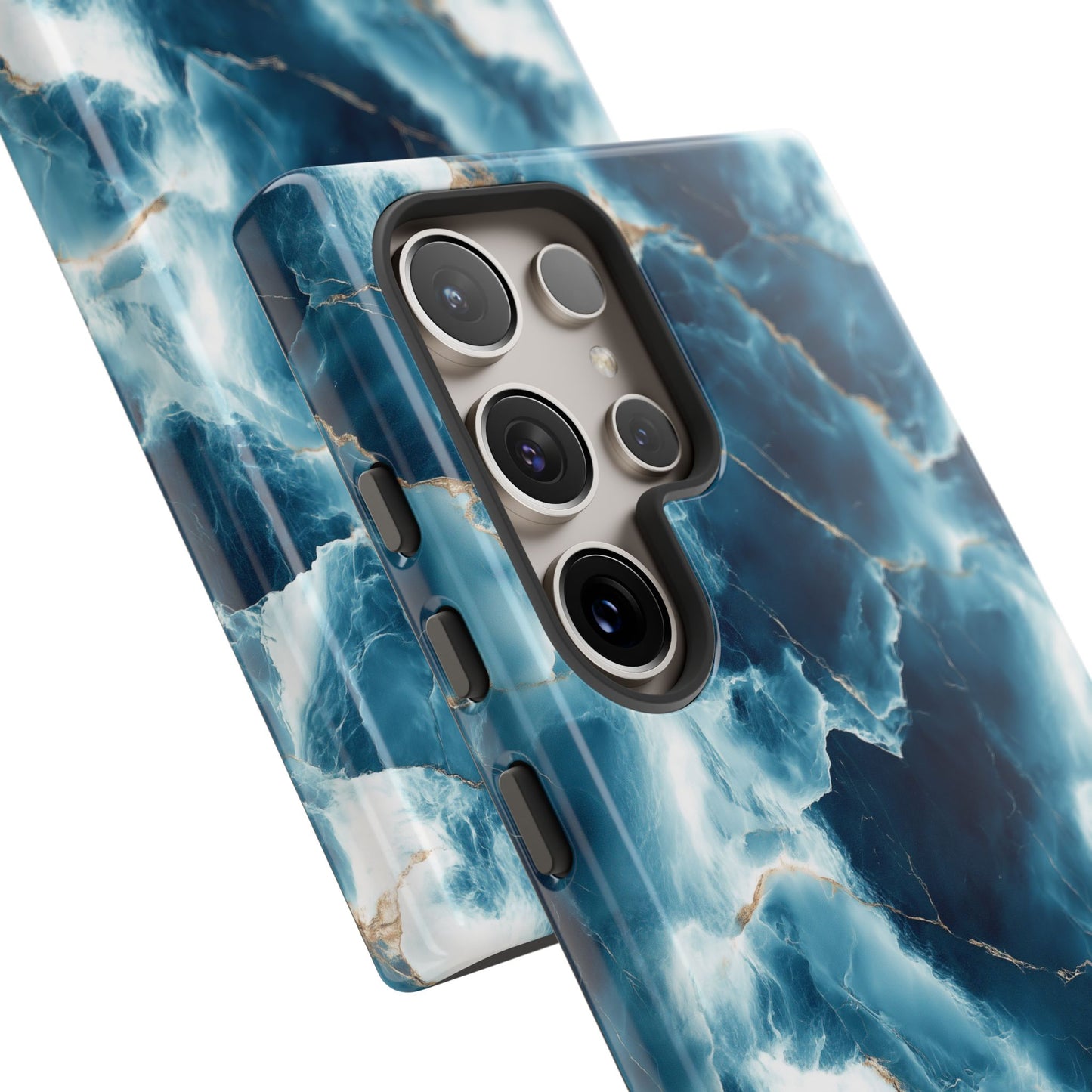 Ocean Marble Phone Case - Blue Waves Tough Case