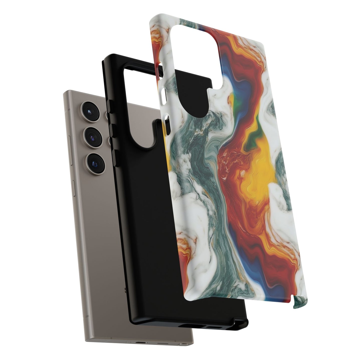 Diversity Marble Phone Case - Rainbow Pattern Tough Case