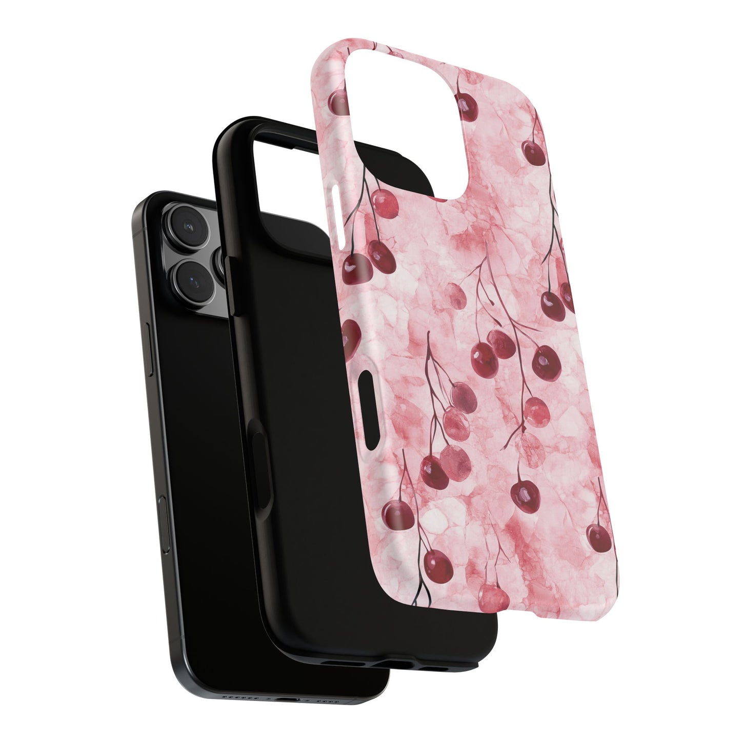 Cherry Marble Phone Case - Berries Tough Case