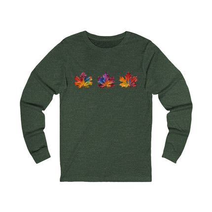 Colorful Leaf Long Sleeve Tee