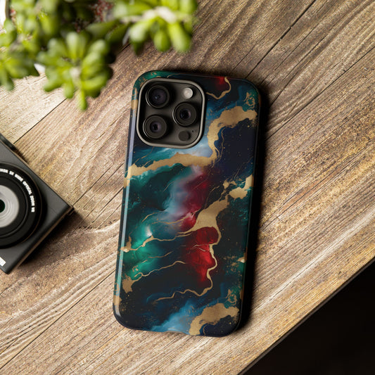 Christmas Marble Phone Case - Colorful Tough Case