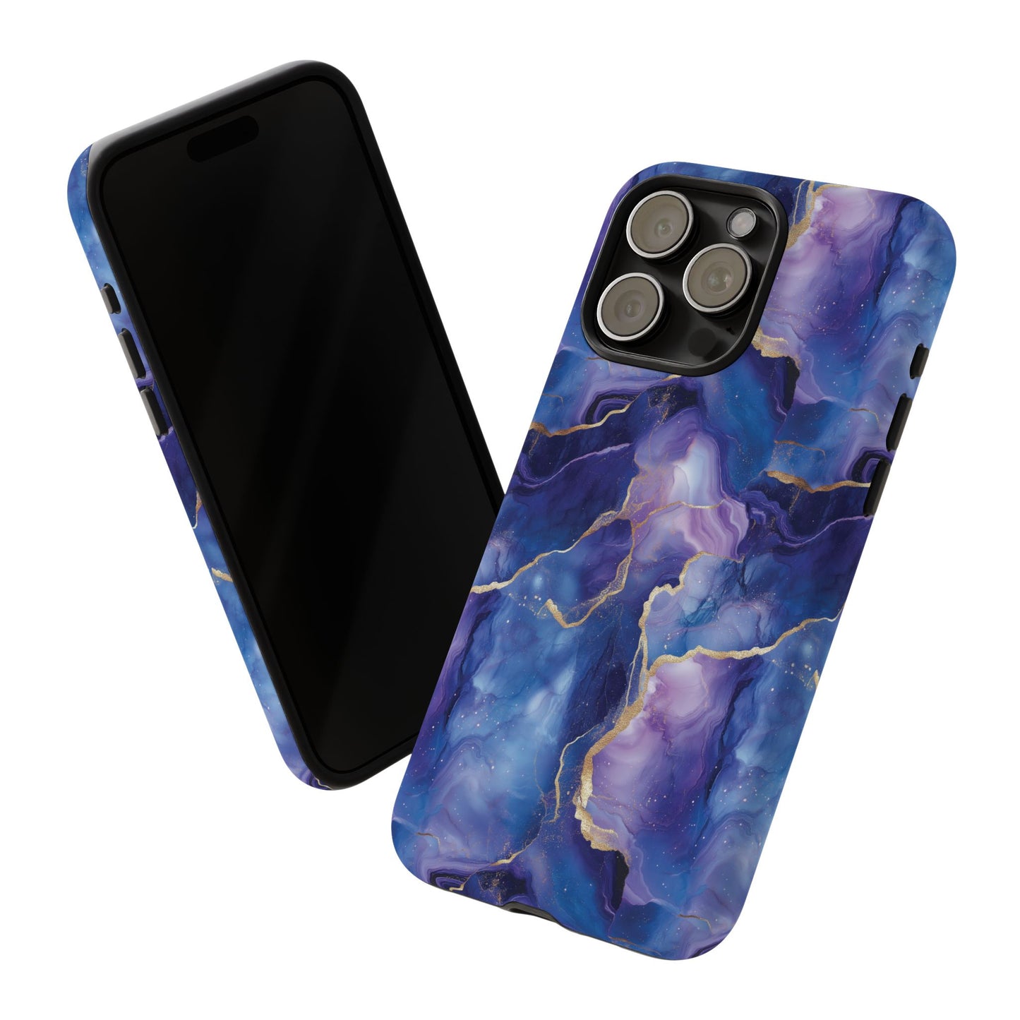 Northern Lights Marble Phone Case - Aurora Borealis Tough Case