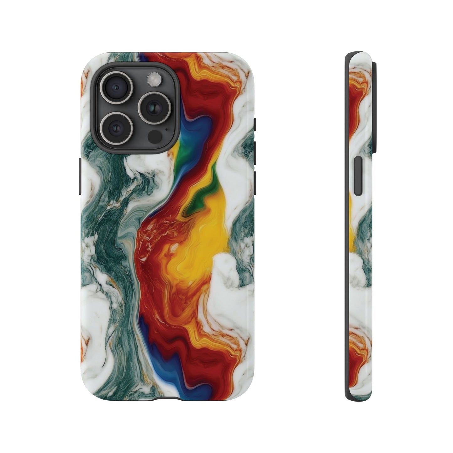 Diversity Marble Phone Case - Rainbow Pattern Tough Case