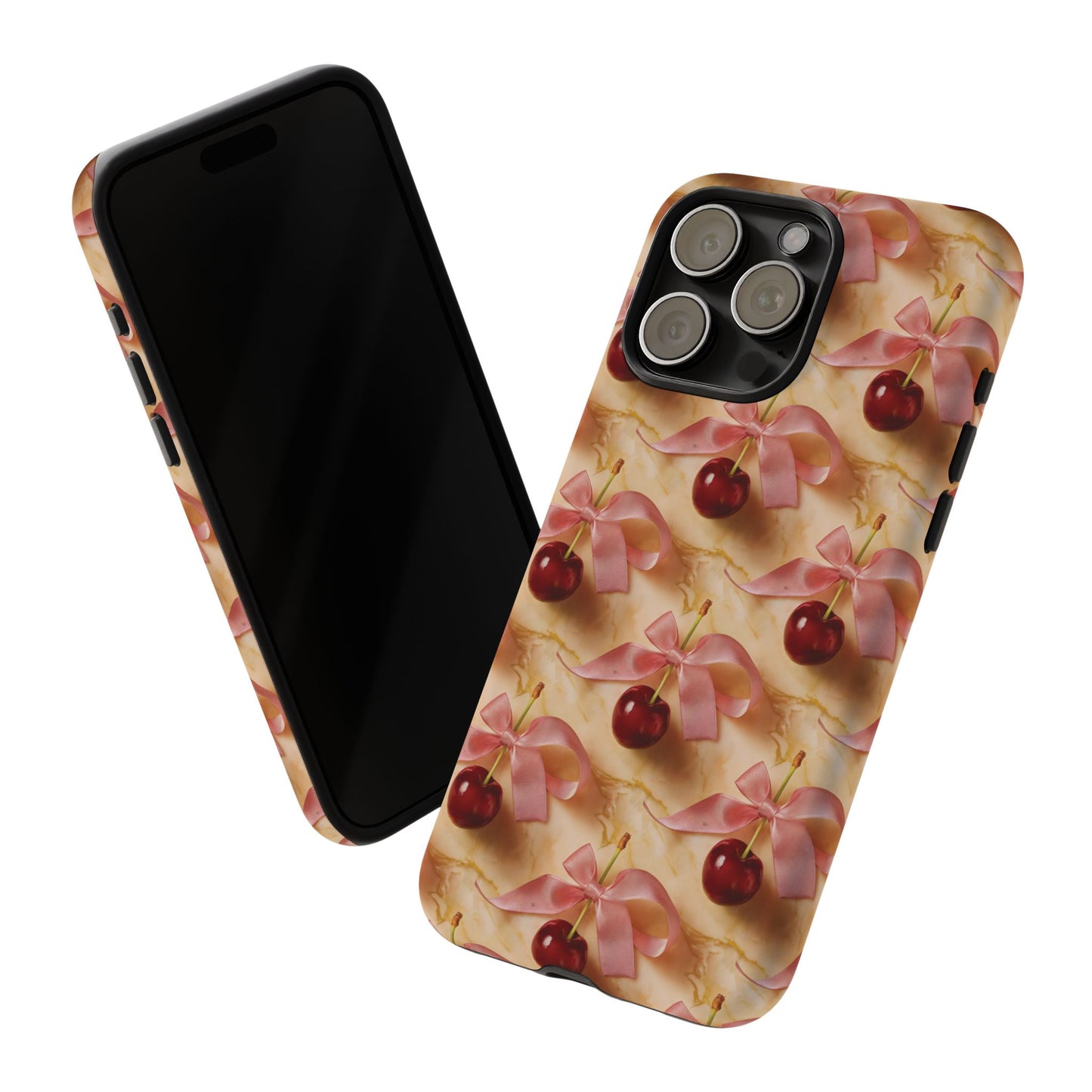 Ribbon Cherry Phone Case - Coquette Cherries Tough Case