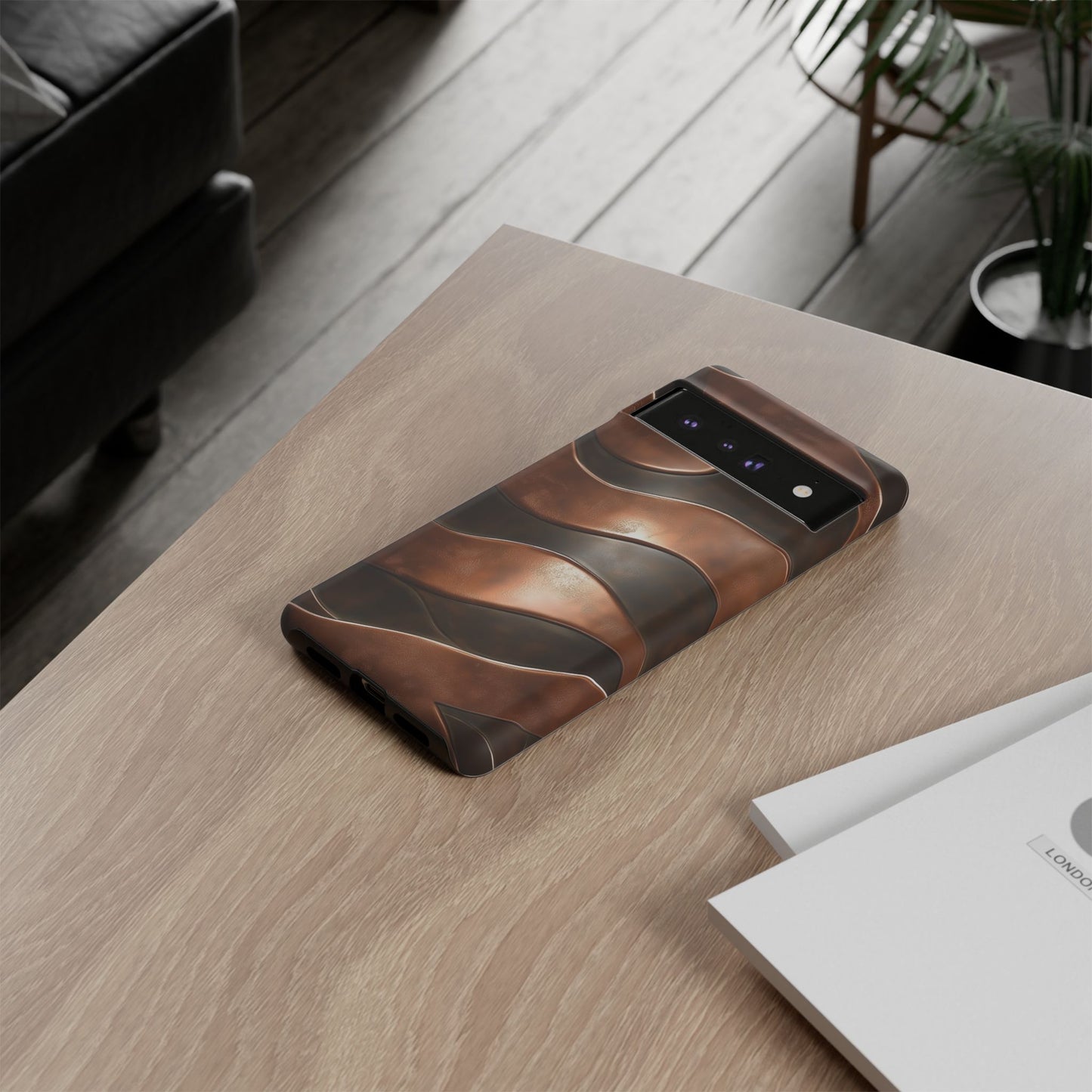 Bronze Waves Phone Case