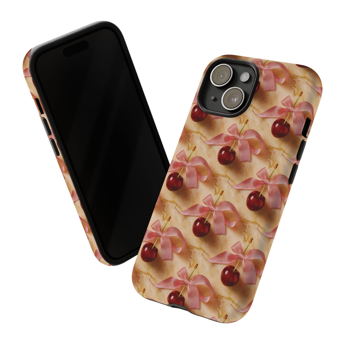 Ribbon Cherry Phone Case - Coquette Cherries Tough Case