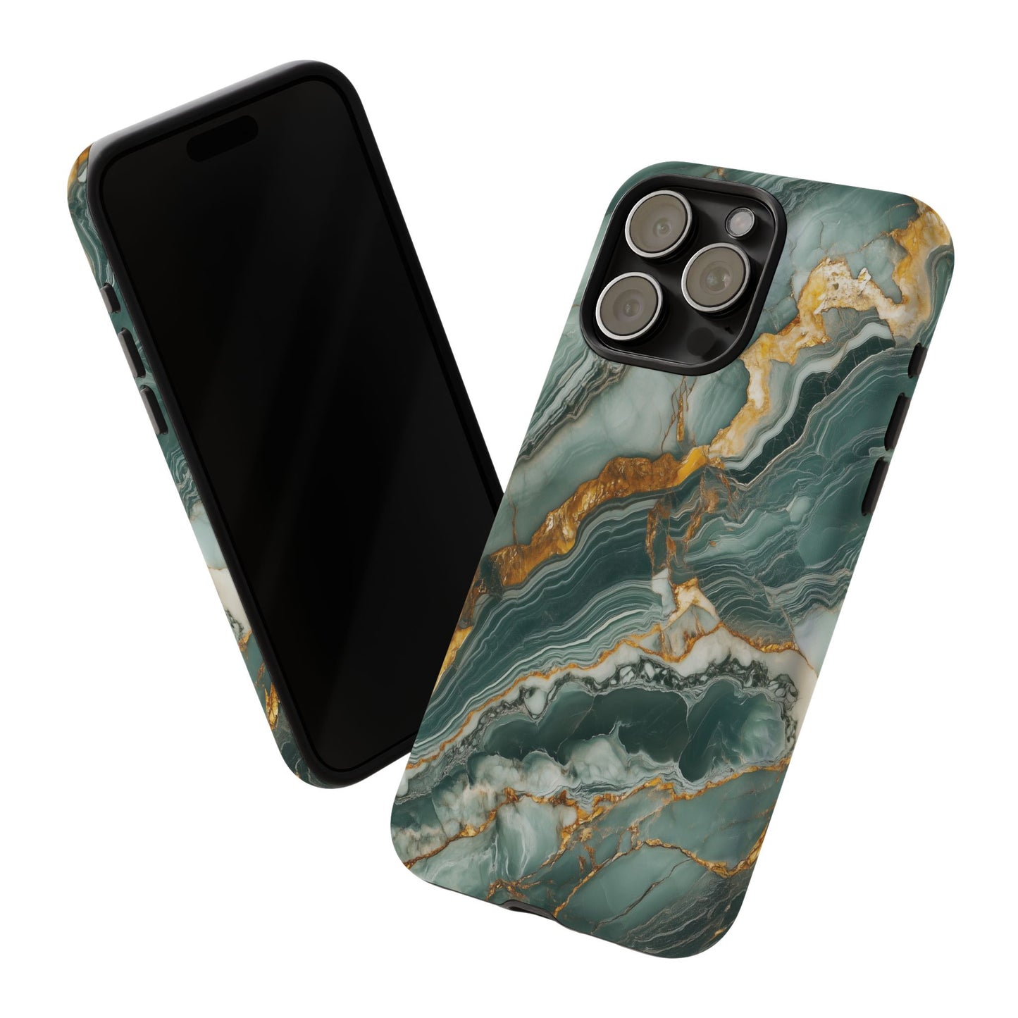 Marble iPhone Case - Golden Marble Tough Case