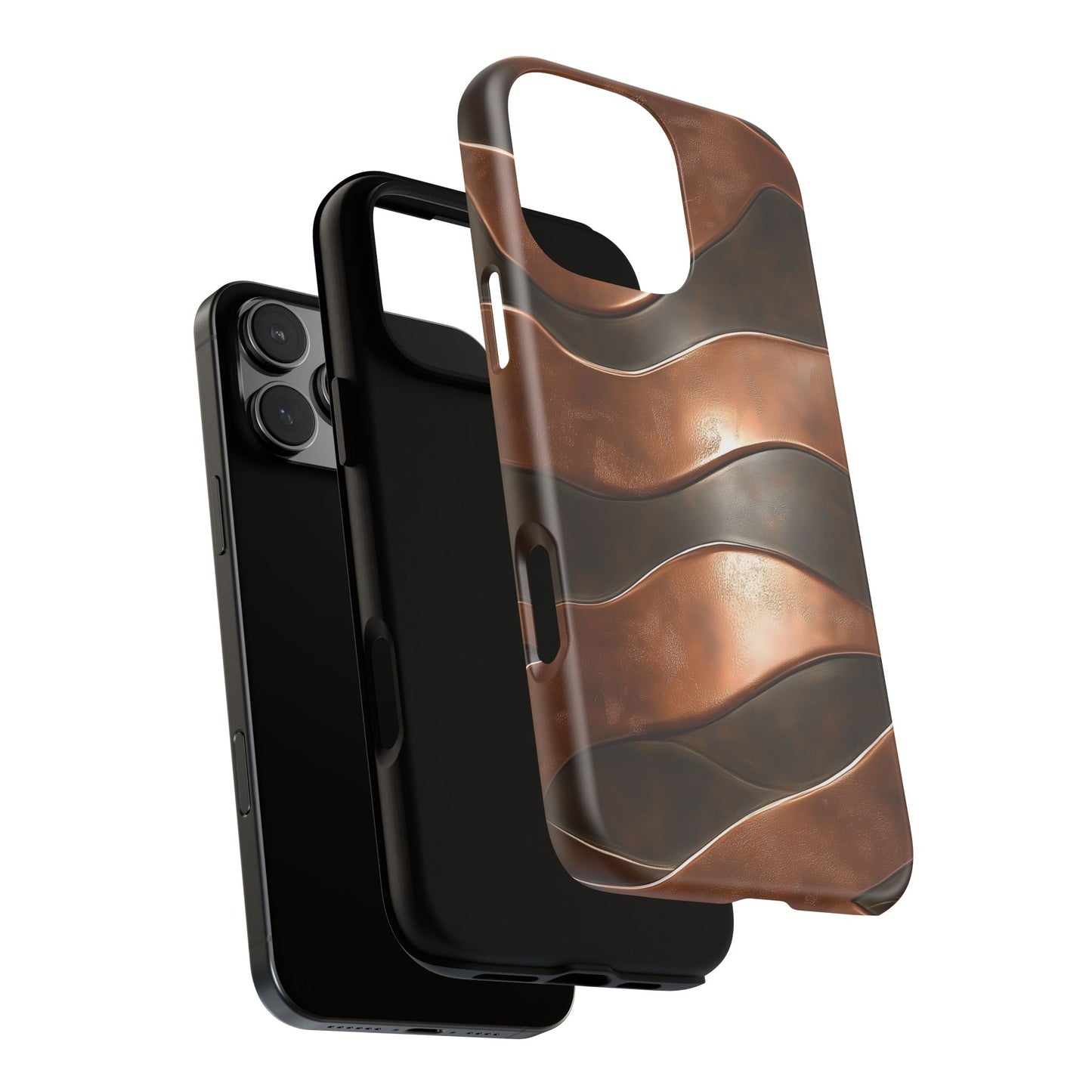 Bronze Waves Phone Case