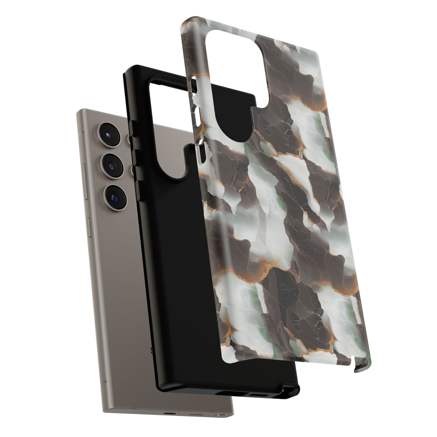 Luxury Stone Phone Case - Flaky Marble Tough Case