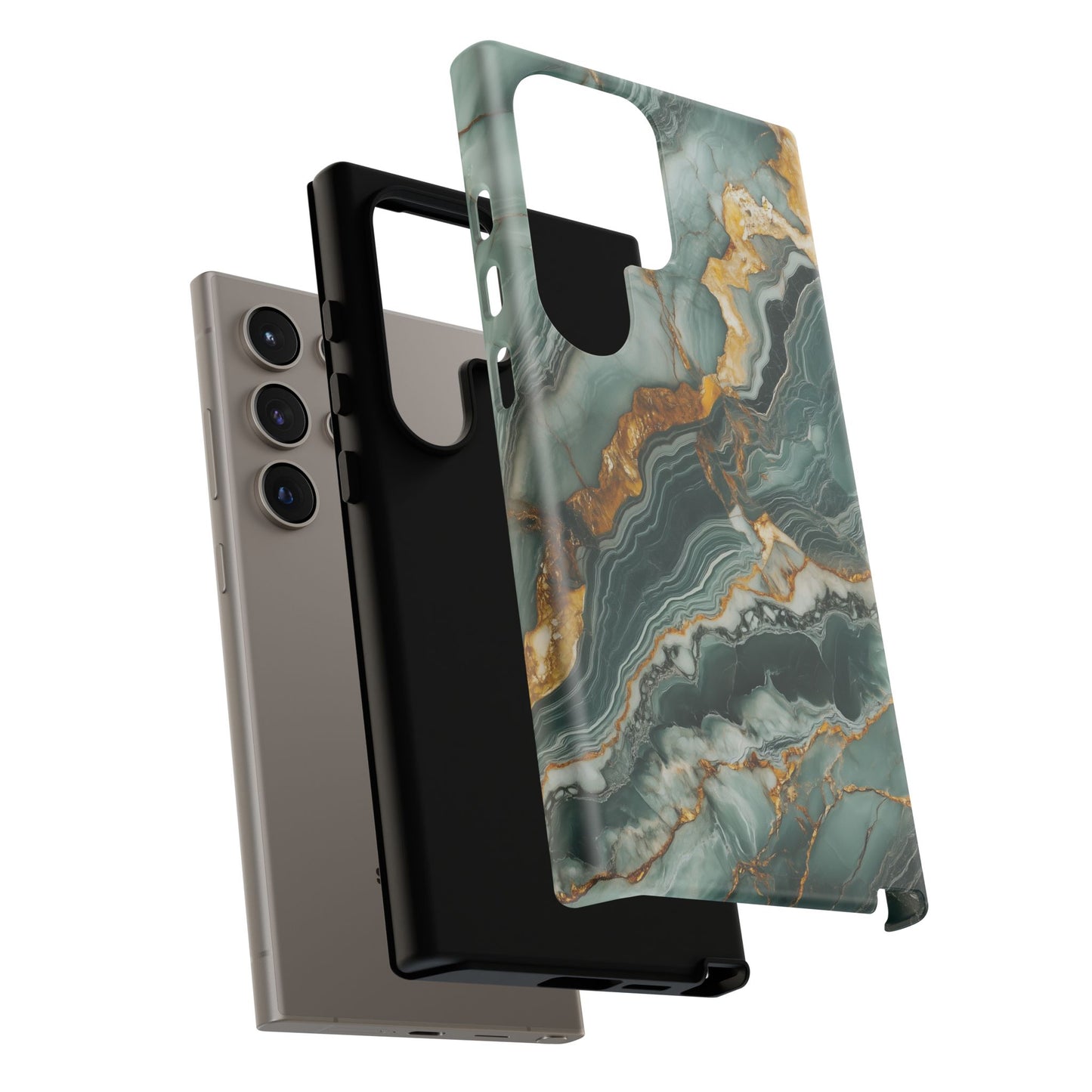 Marble iPhone Case - Golden Marble Tough Case