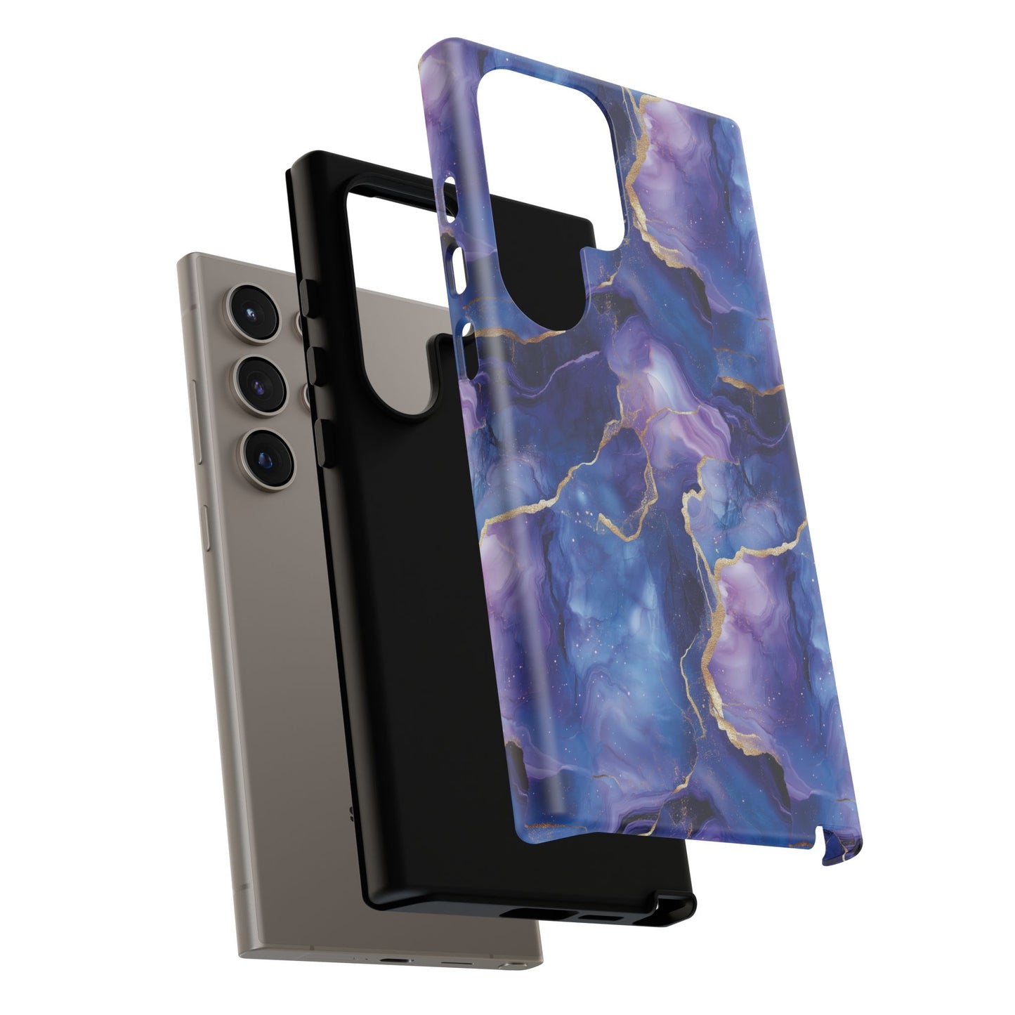 Northern Lights Marble Phone Case - Aurora Borealis Tough Case