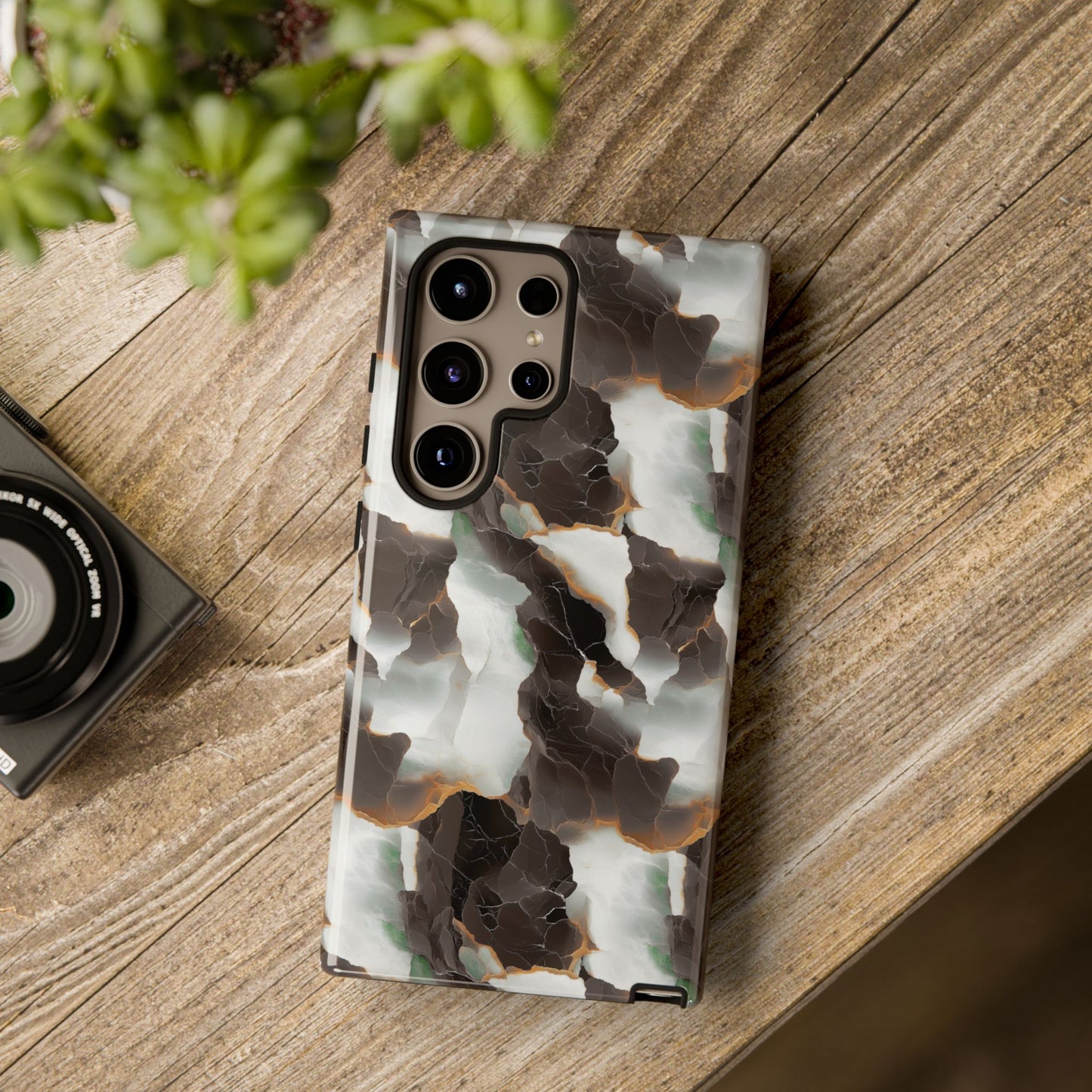 Luxury Stone Phone Case - Flaky Marble Tough Case