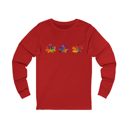 Colorful Leaf Long Sleeve Tee