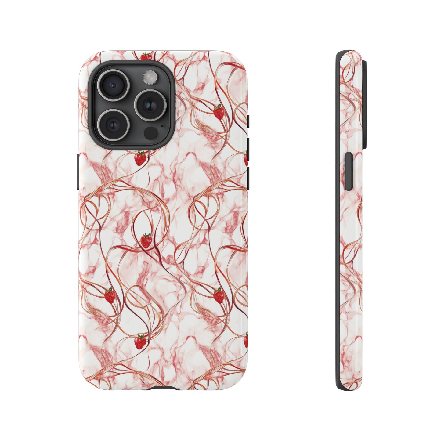 Strawberry Marble Phone Case - Tough Case