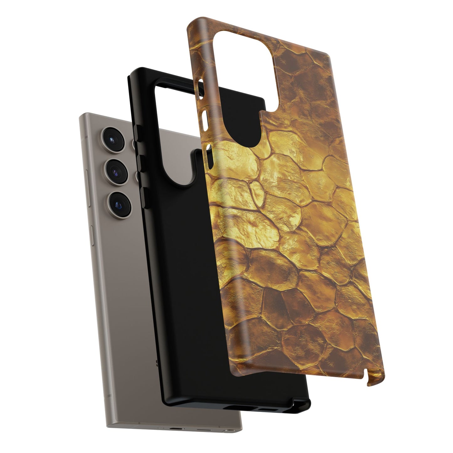 Gold Wall Phone Case - Golden Bricks Tough Case