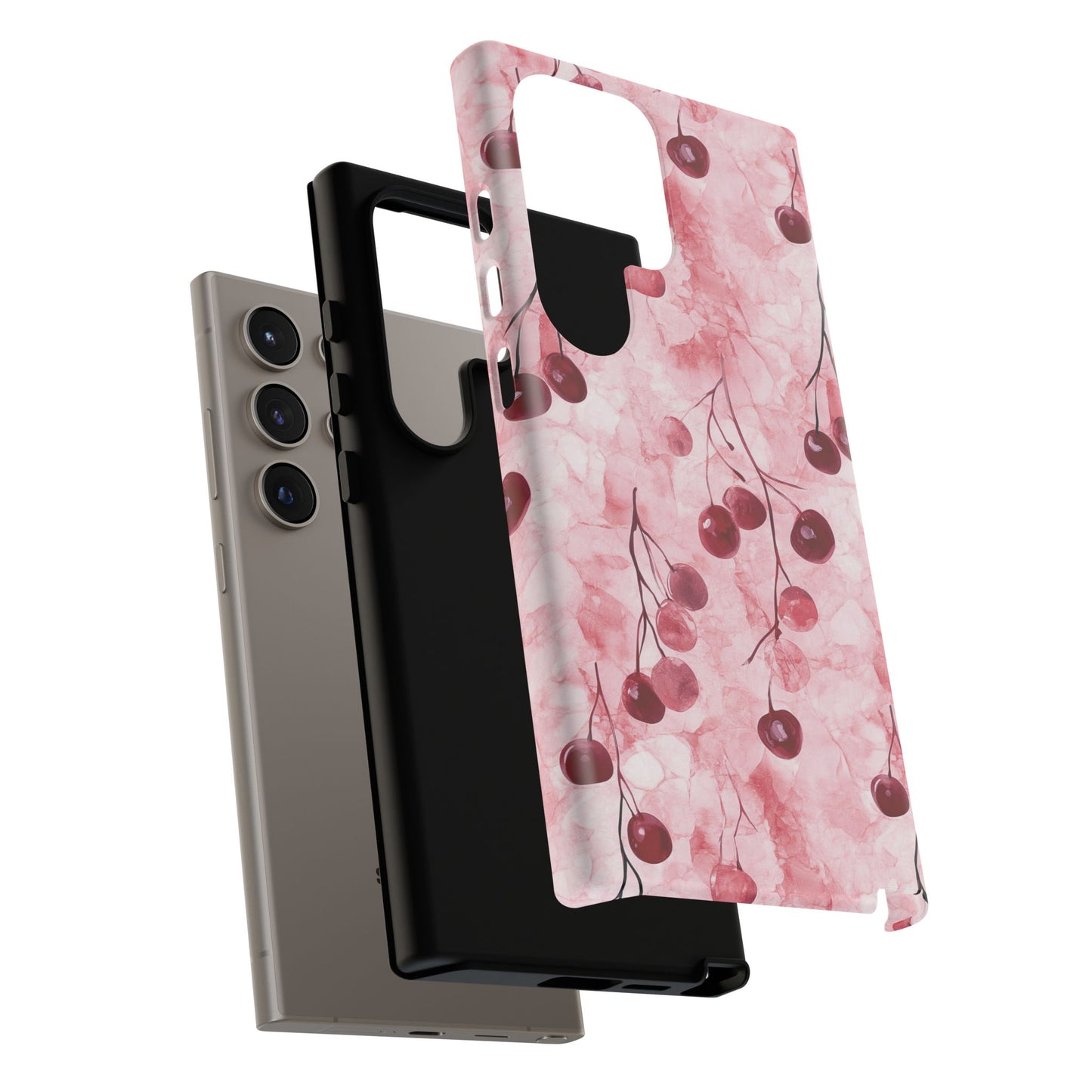 Cherry Marble Phone Case - Berries Tough Case