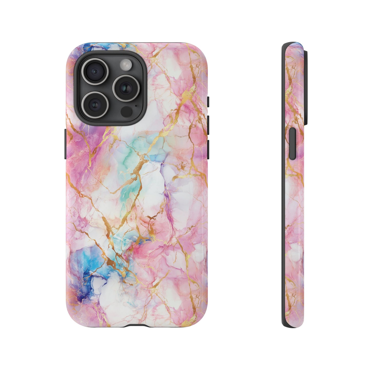 Rainbow Marble Phone Case - Tough Case