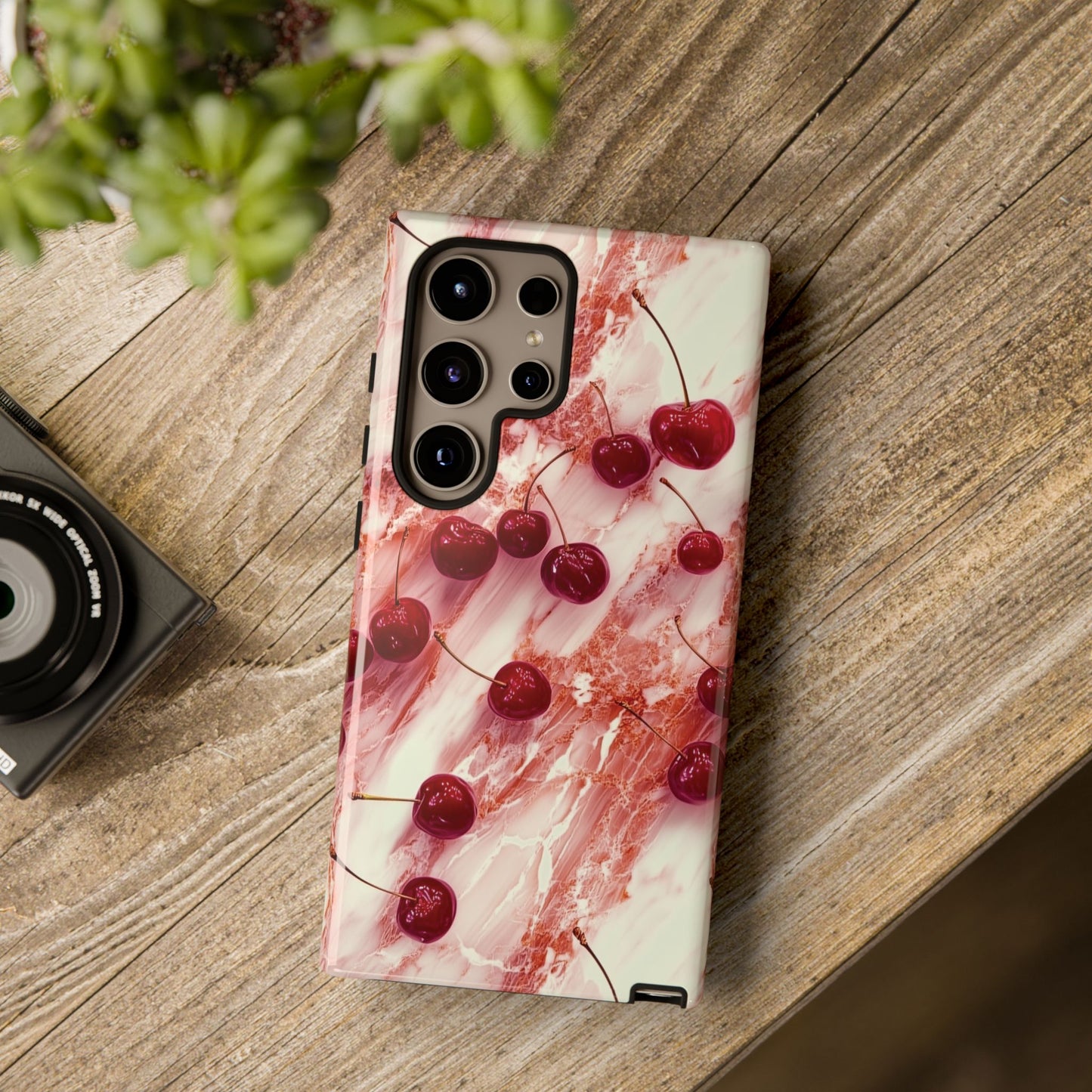 Beautiful Cherry Marble Phone Case - Tough Case