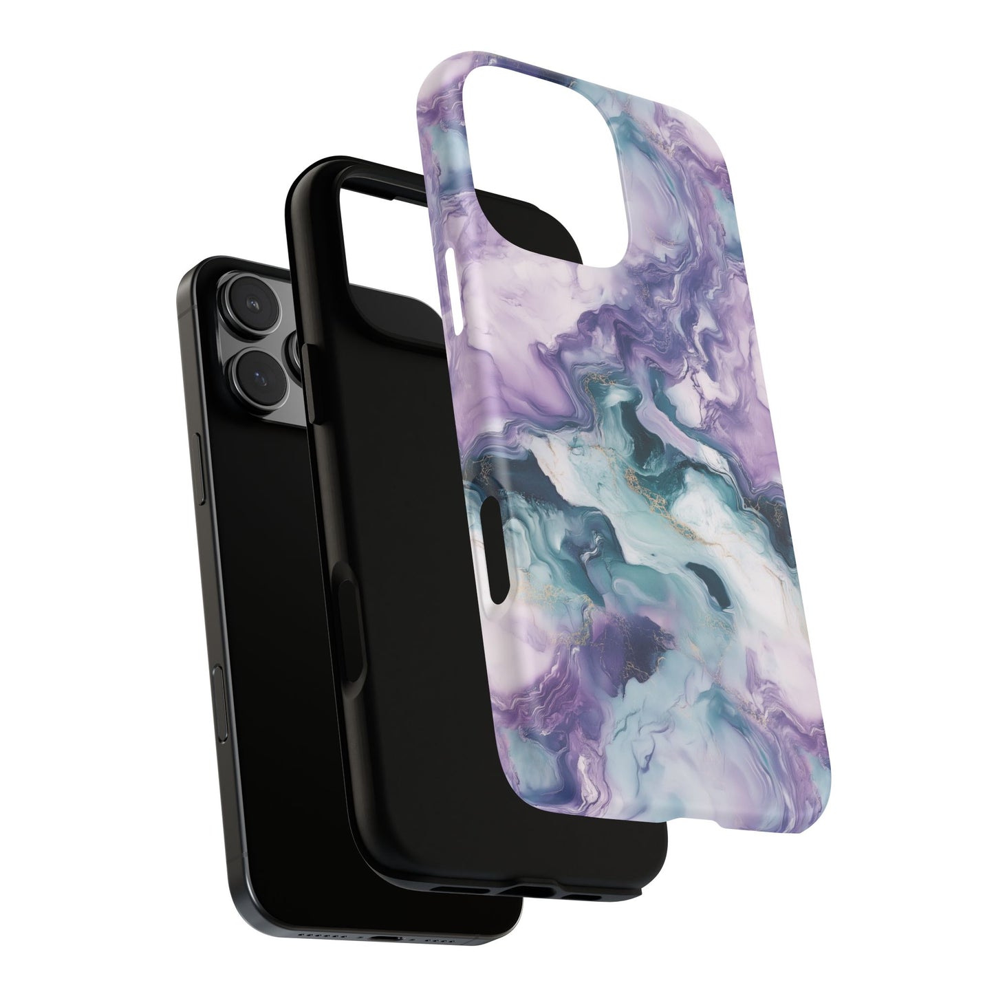 Northern Lights Marble iPhone Case - Aurora Borealis Tough Case