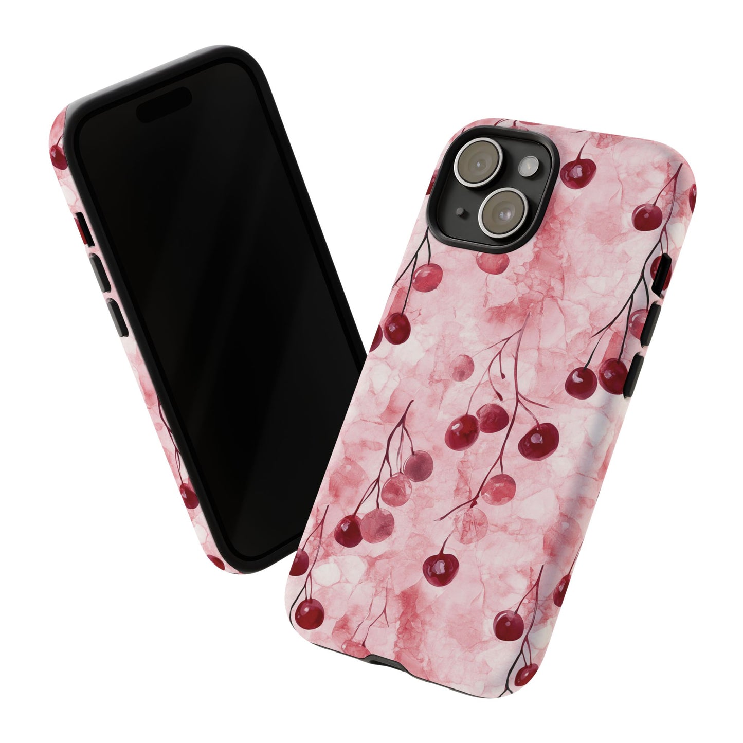 Cherry Marble Phone Case - Berries Tough Case