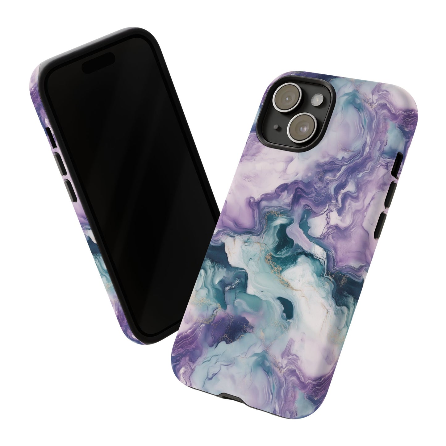 Northern Lights Marble iPhone Case - Aurora Borealis Tough Case