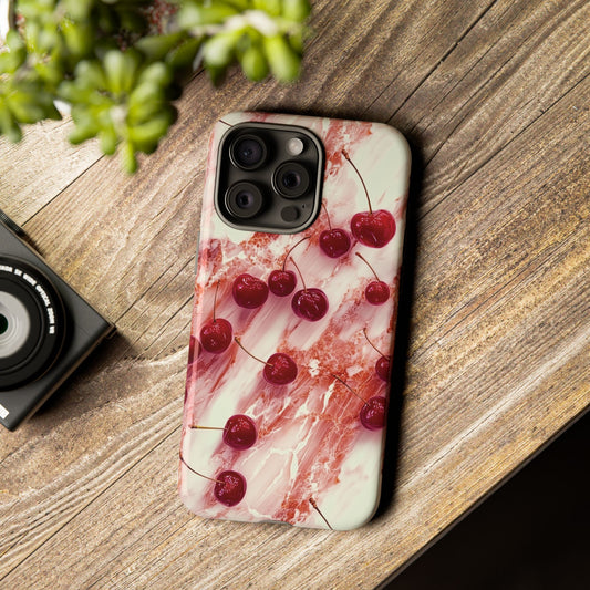 Beautiful Cherry Marble Phone Case - Tough Case