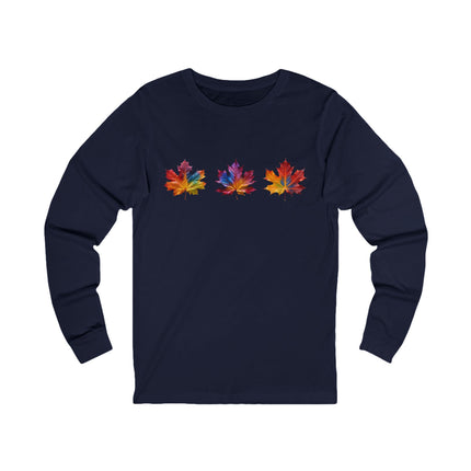 Colorful Leaf Long Sleeve Tee