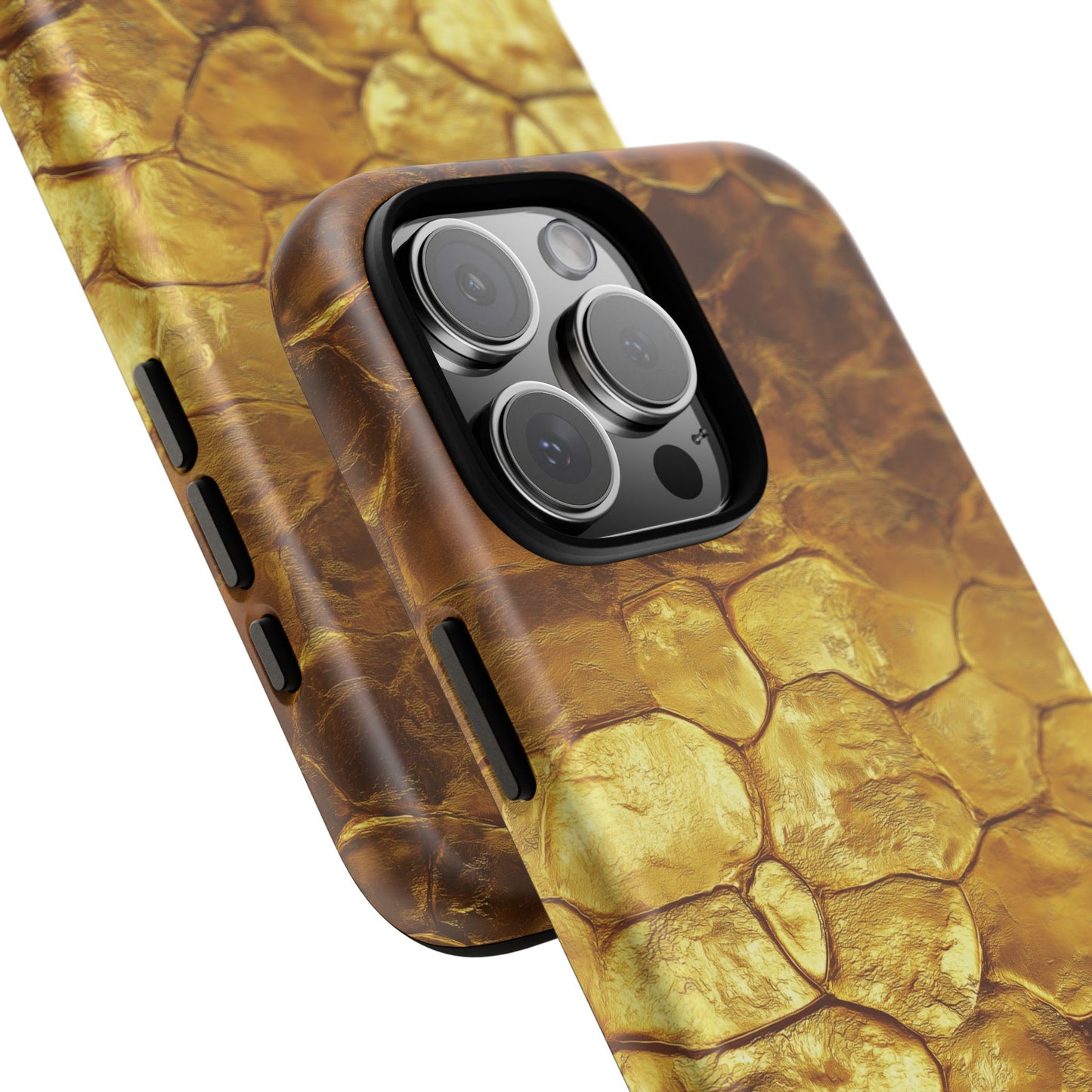 Gold Wall Phone Case - Golden Bricks Tough Case