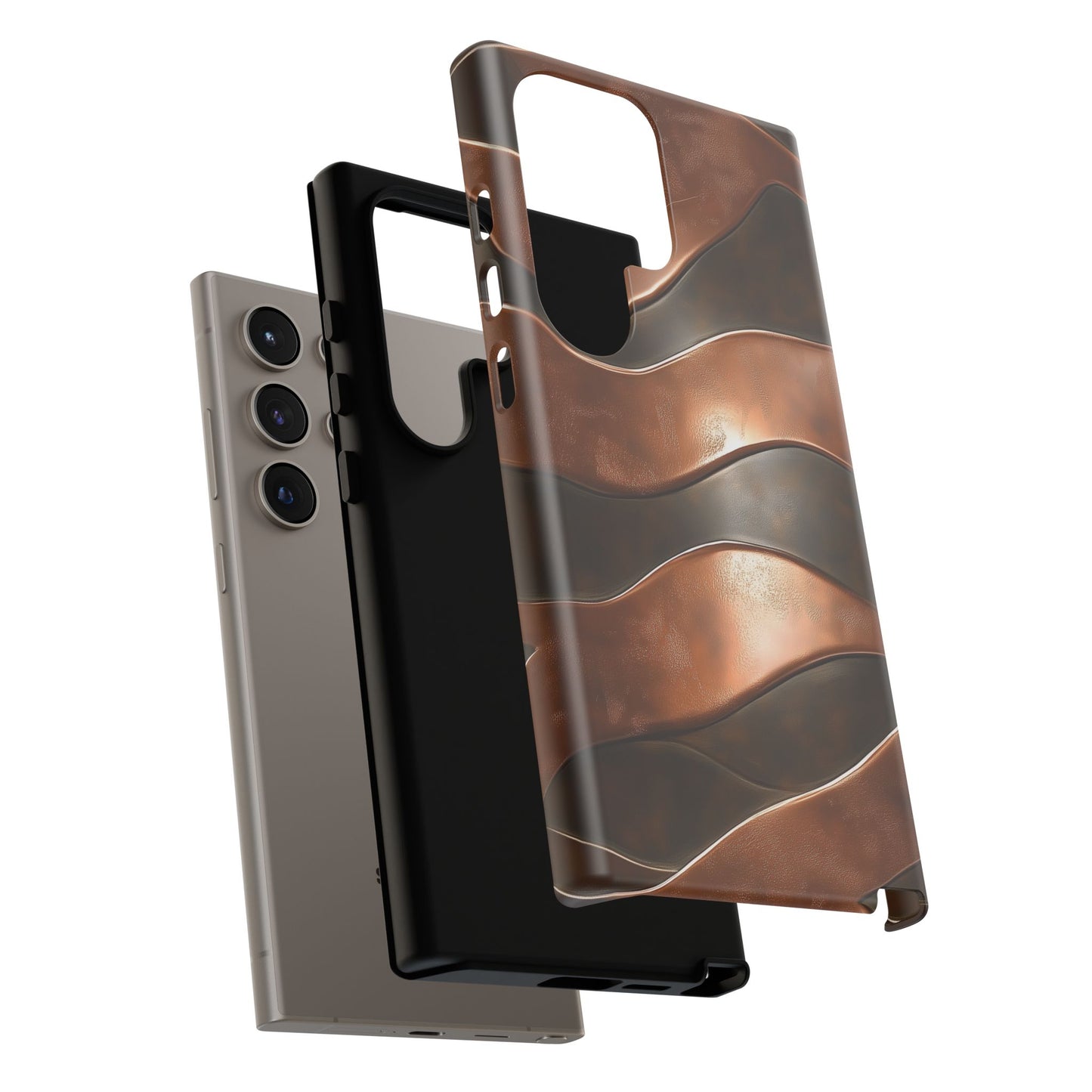 Bronze Waves Phone Case