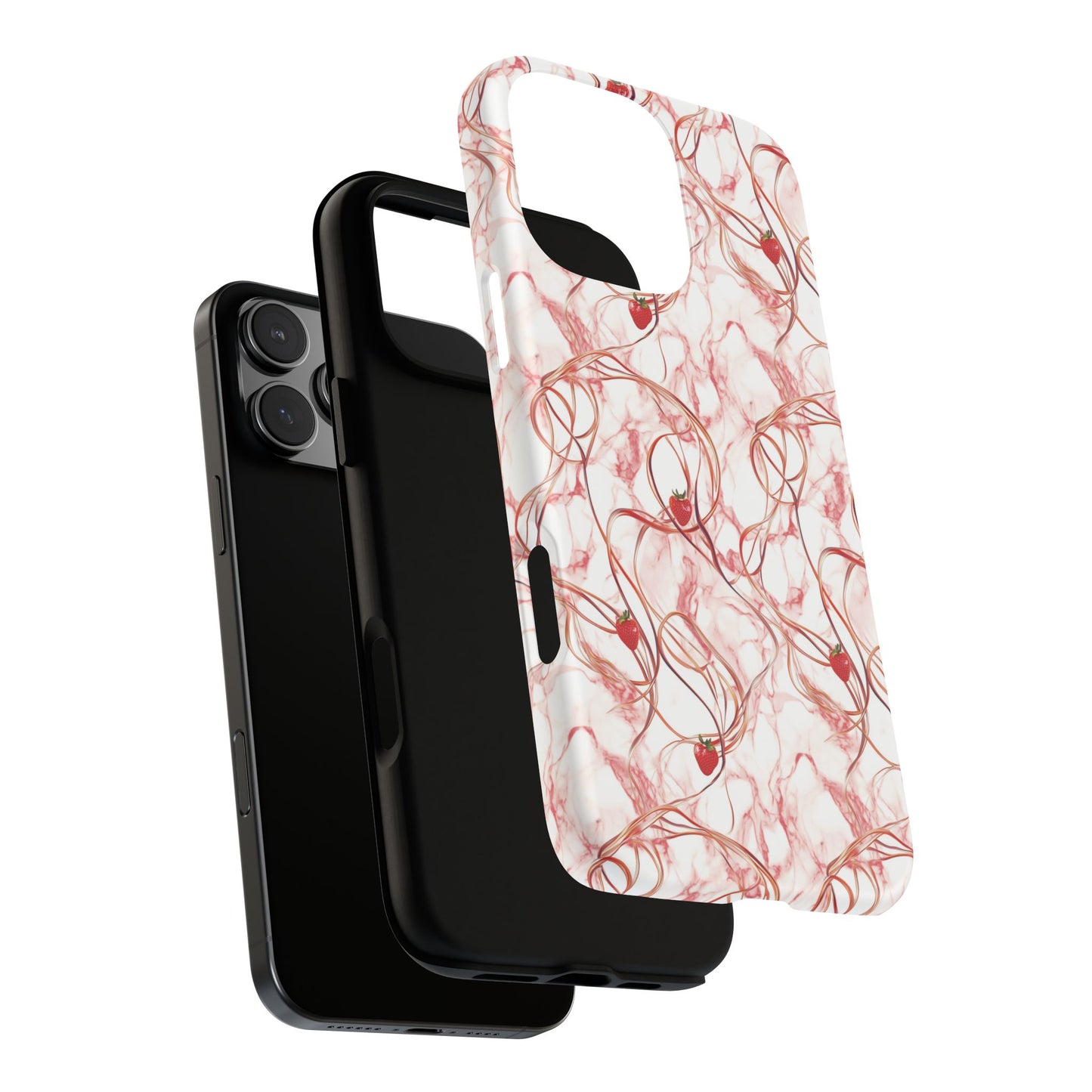 Strawberry Marble Phone Case - Tough Case