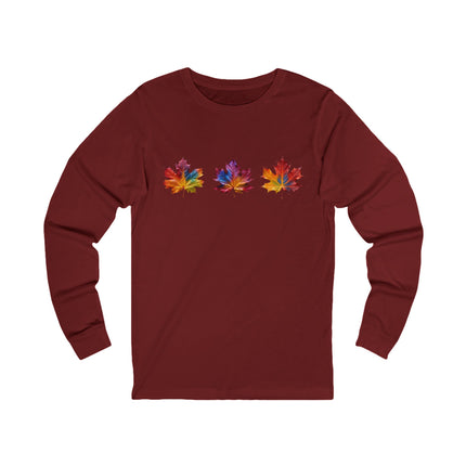 Colorful Leaf Long Sleeve Tee