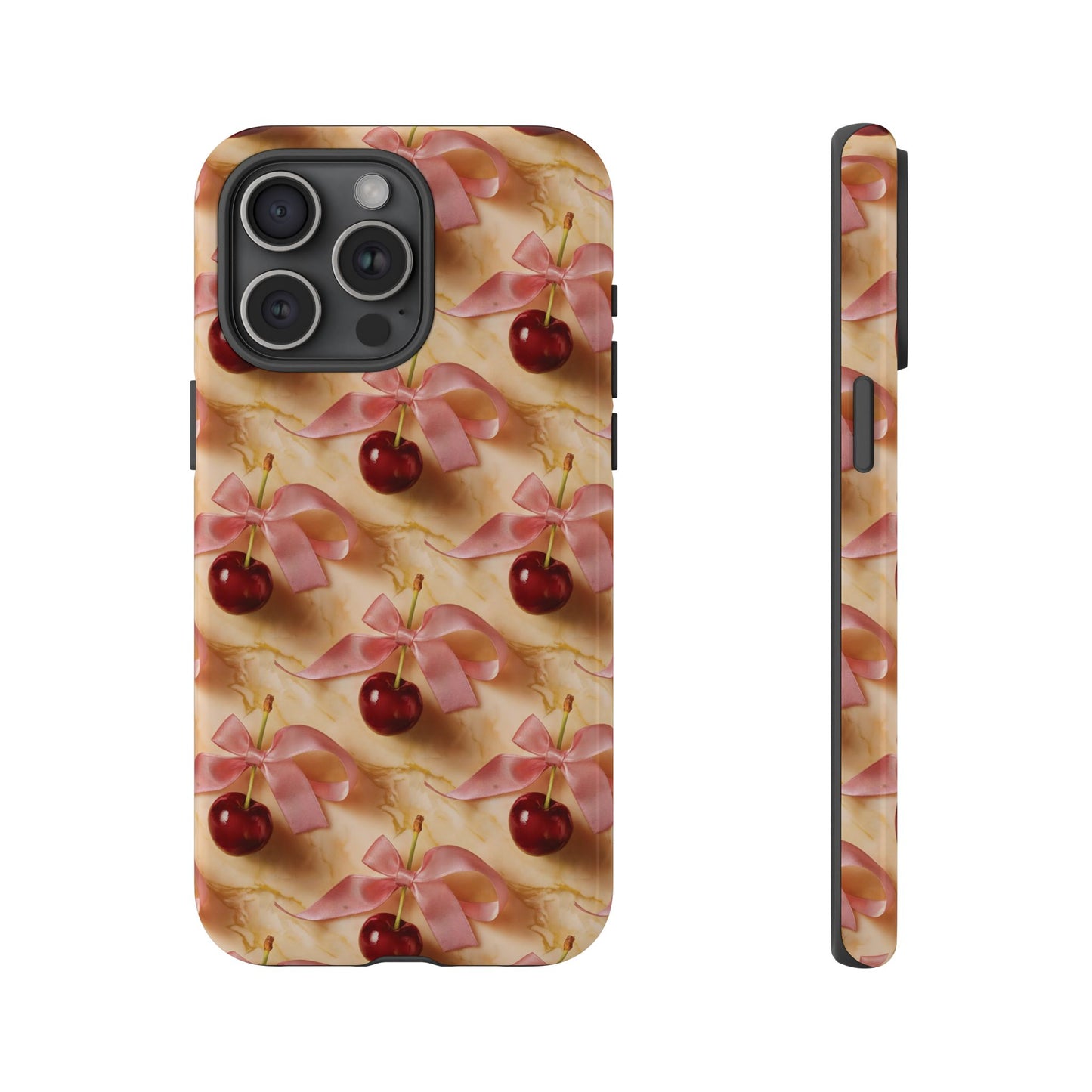 Ribbon Cherry Phone Case - Coquette Cherries Tough Case