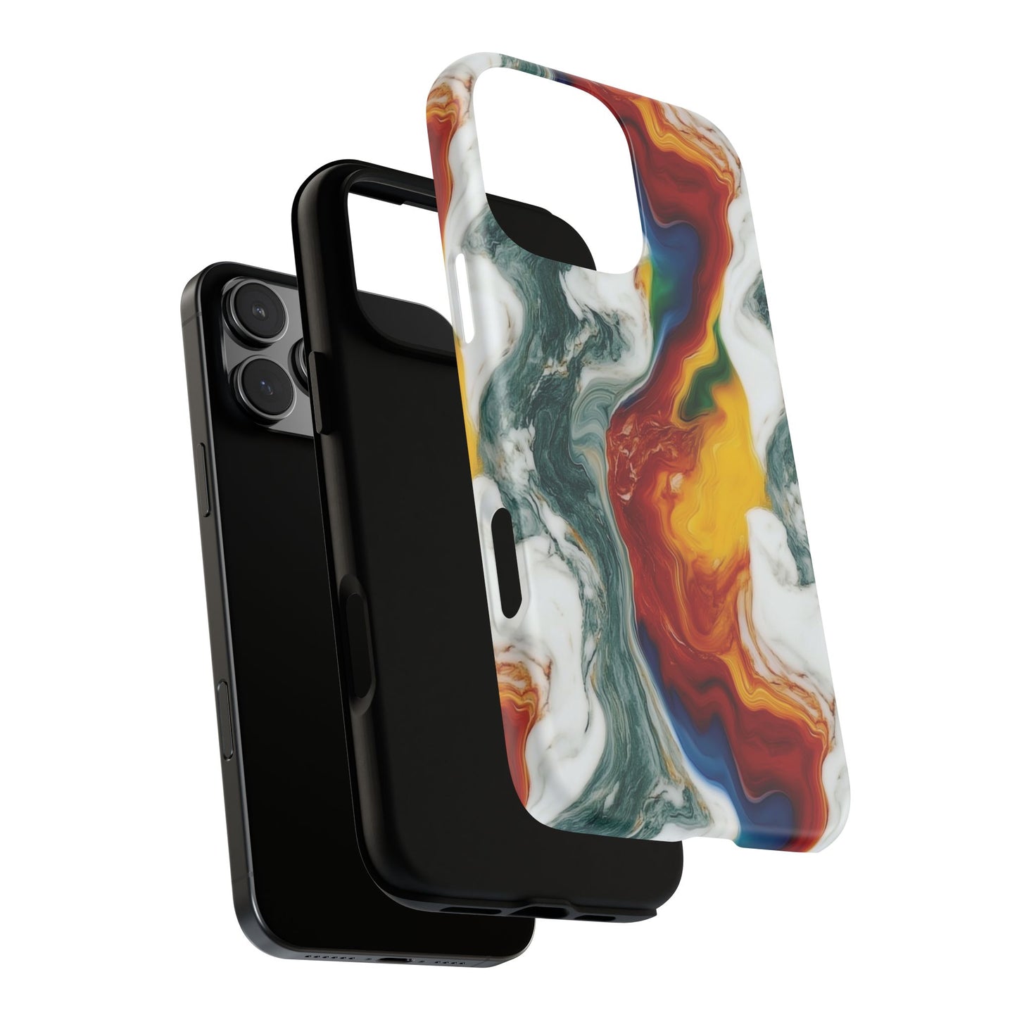 Diversity Marble Phone Case - Rainbow Pattern Tough Case